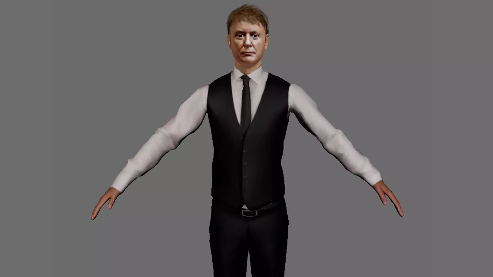 Donald Trump USA President Trump Low-poly 3D model