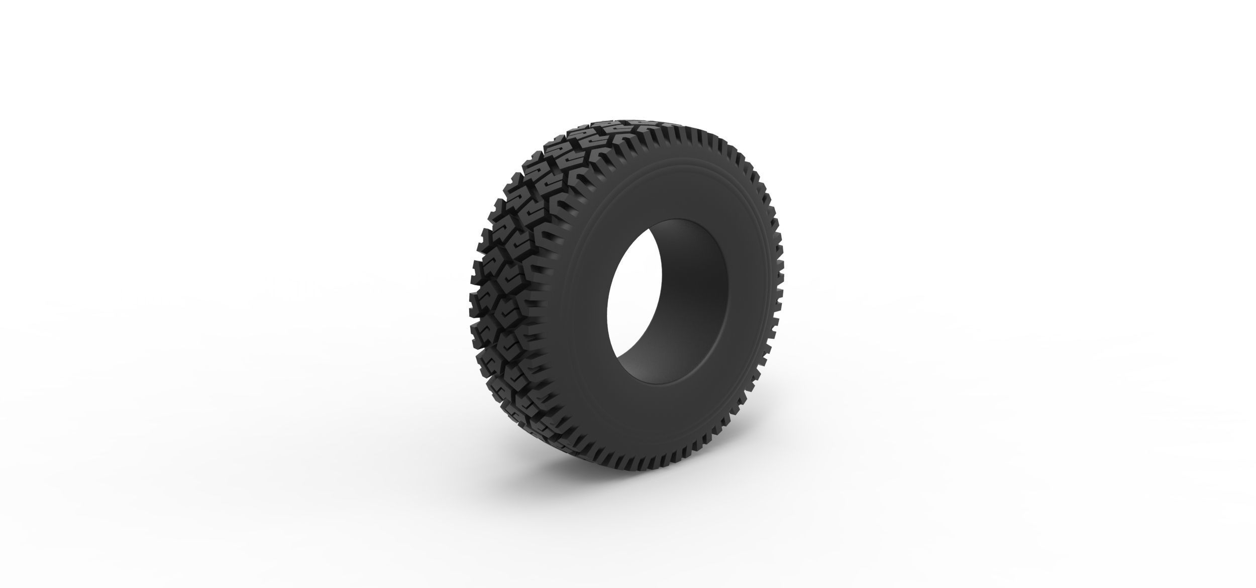 Offroad tire 69 Scale 1 to 25 3D print model_1