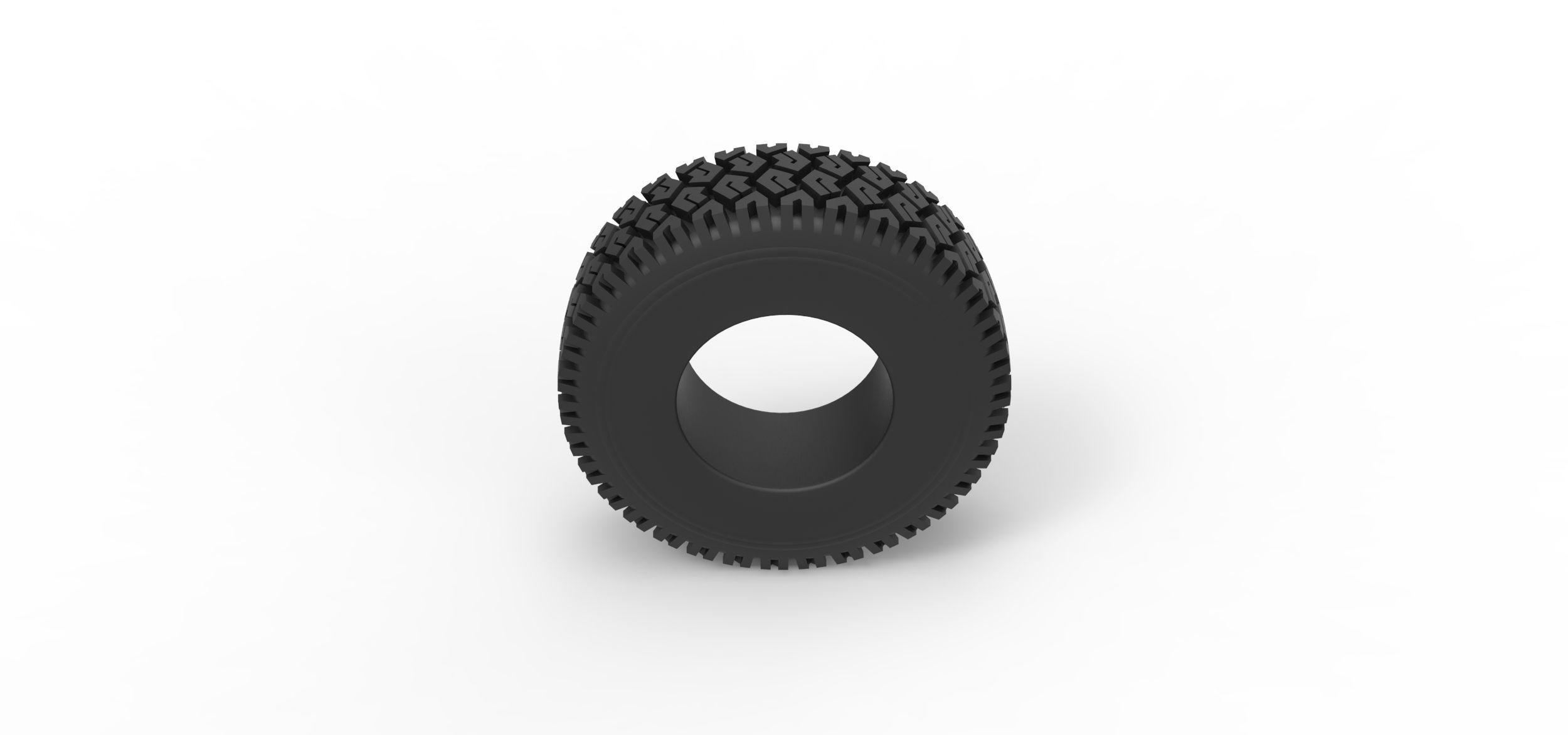 Offroad tire 69 Scale 1 to 25 3D print model_5