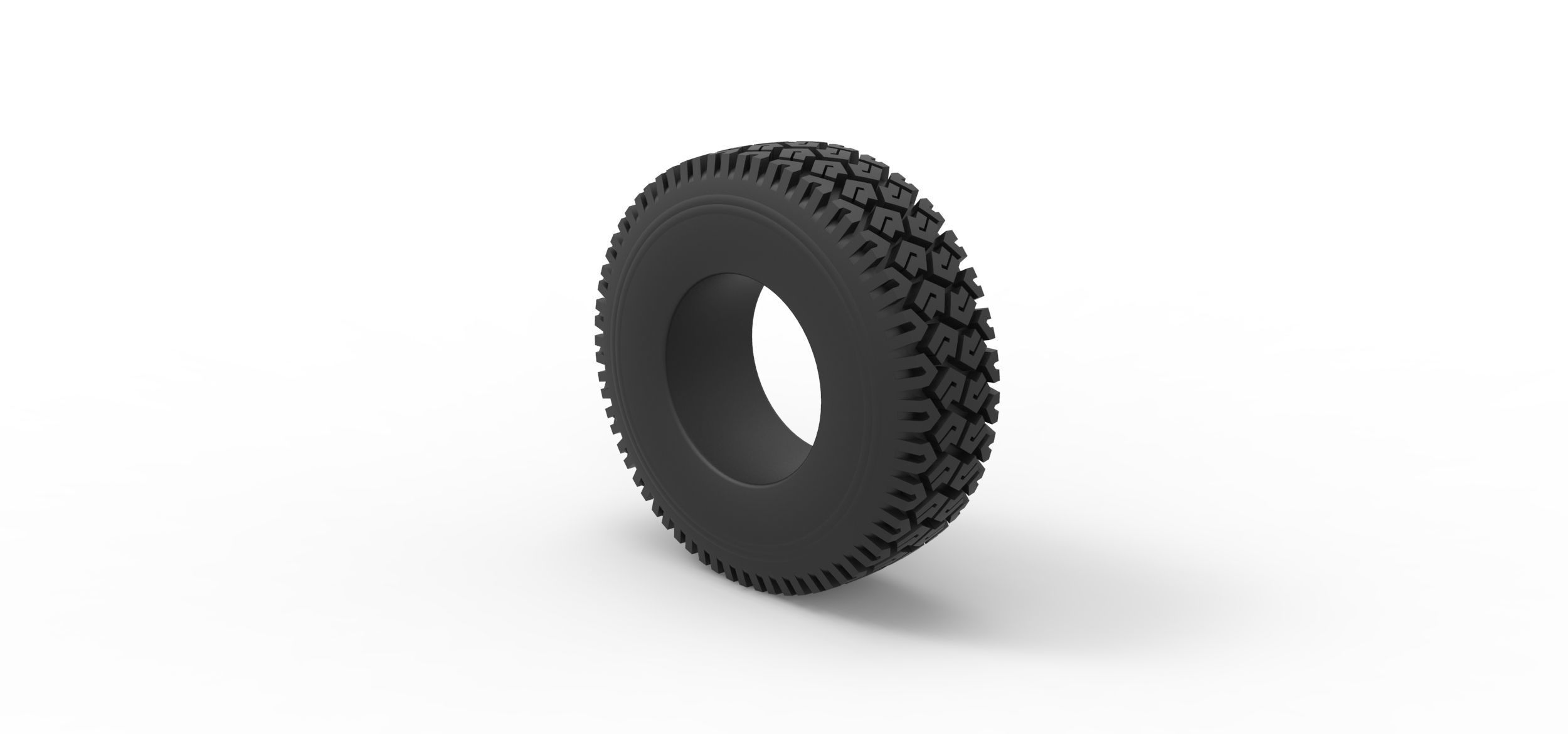 Offroad tire 69 Scale 1 to 25 3D print model_6