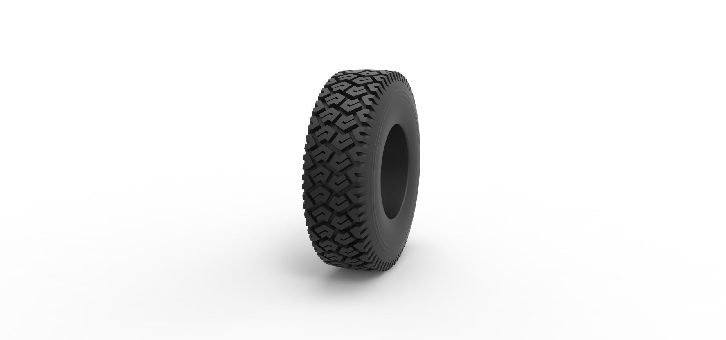Offroad tire 69 Scale 1 to 25 3D print model_2