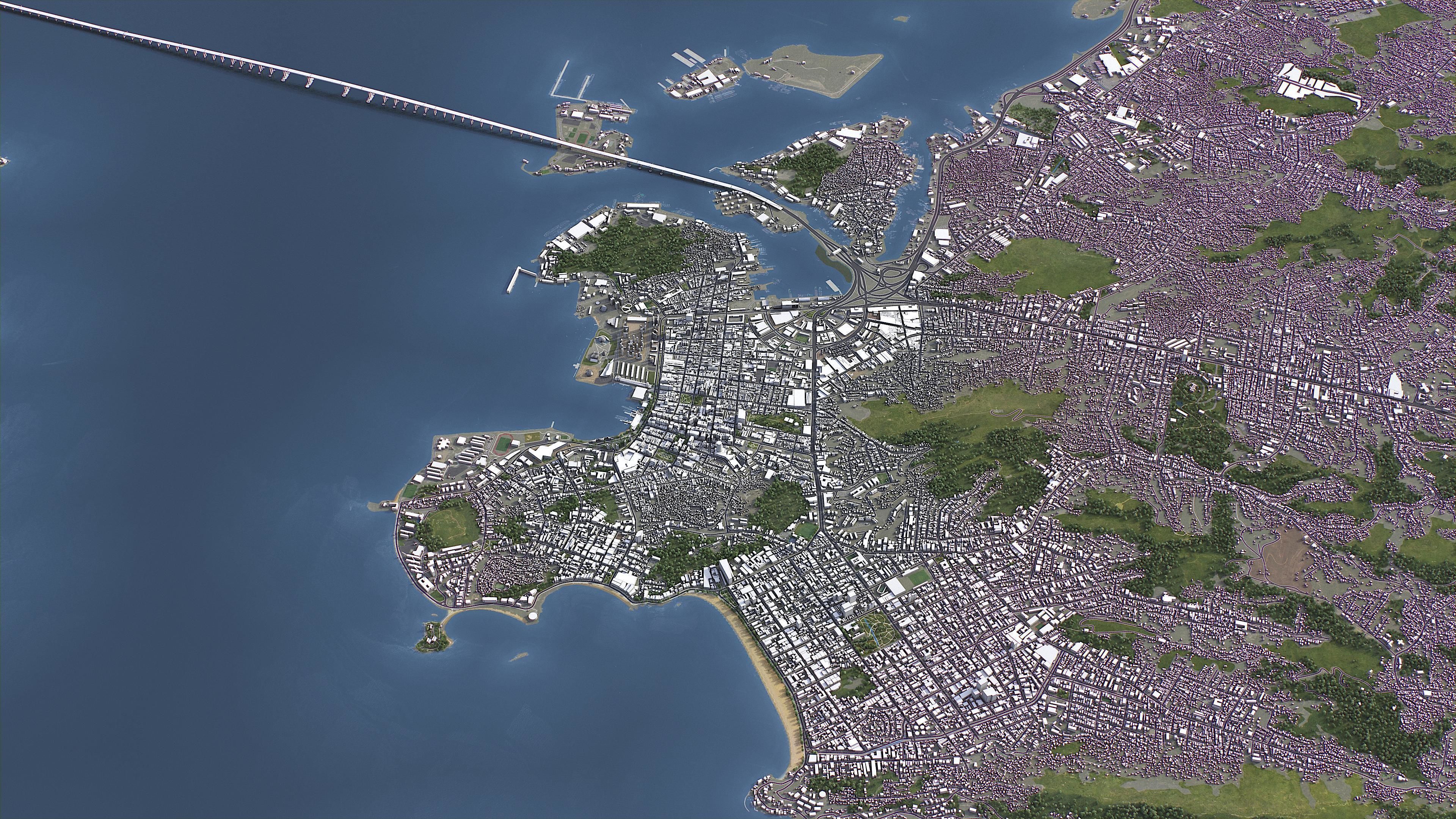 Niteroi - 3D City Model Low-poly 3D model_12