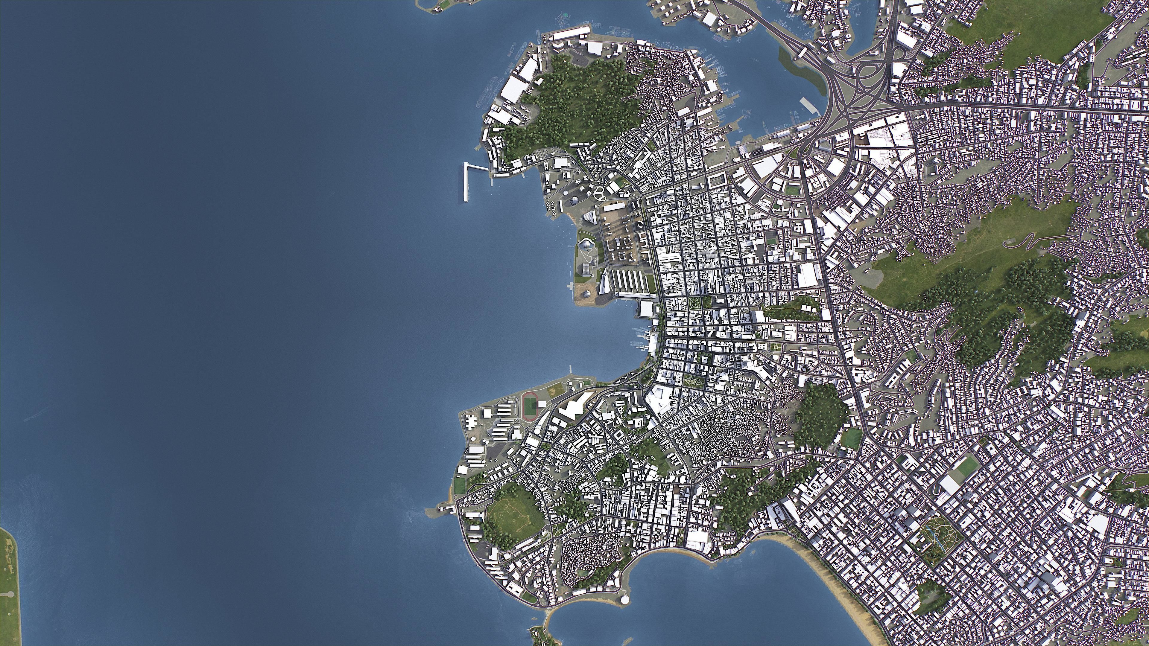 Niteroi - 3D City Model Low-poly 3D model_7