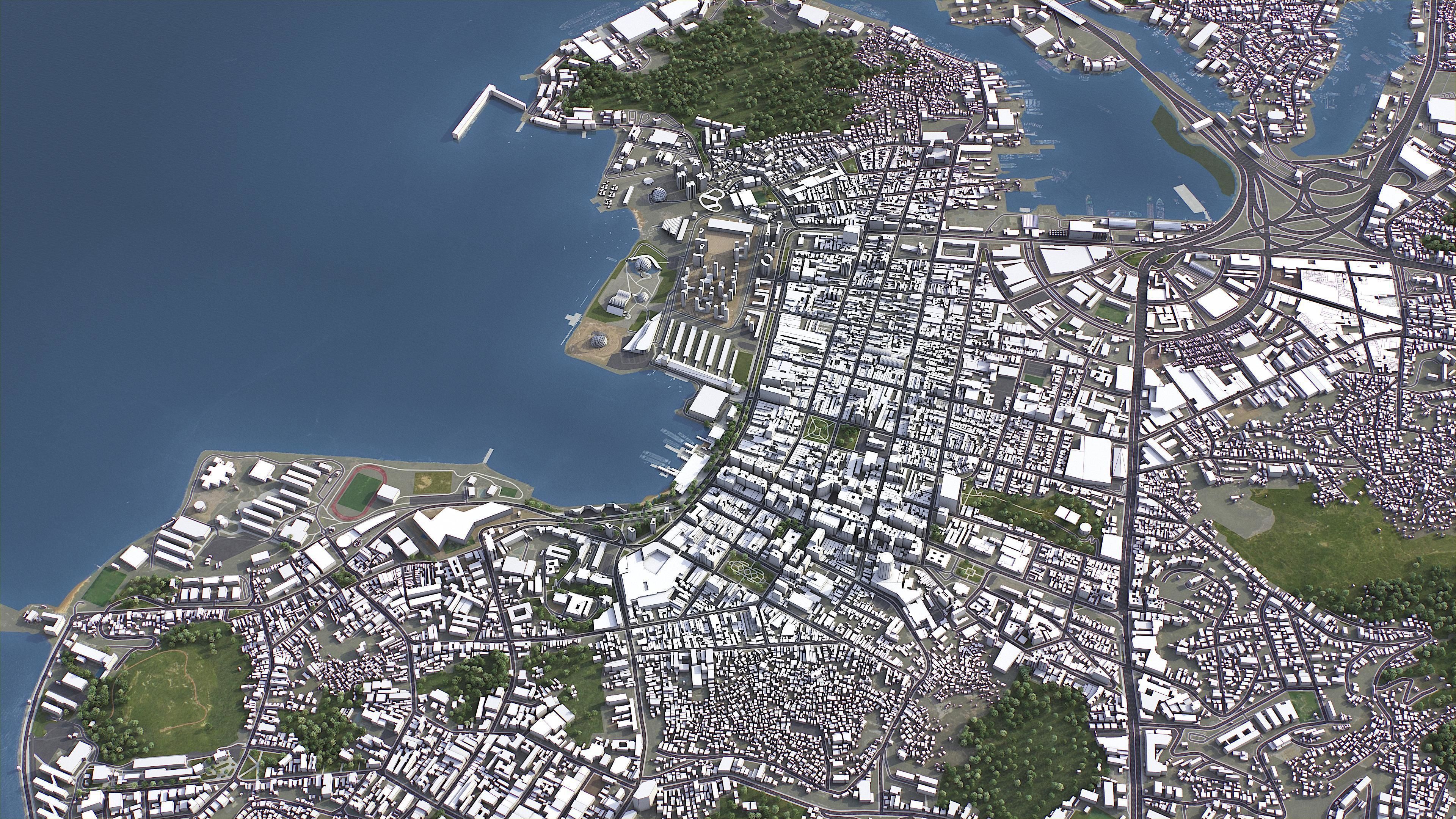 Niteroi - 3D City Model Low-poly 3D model_5