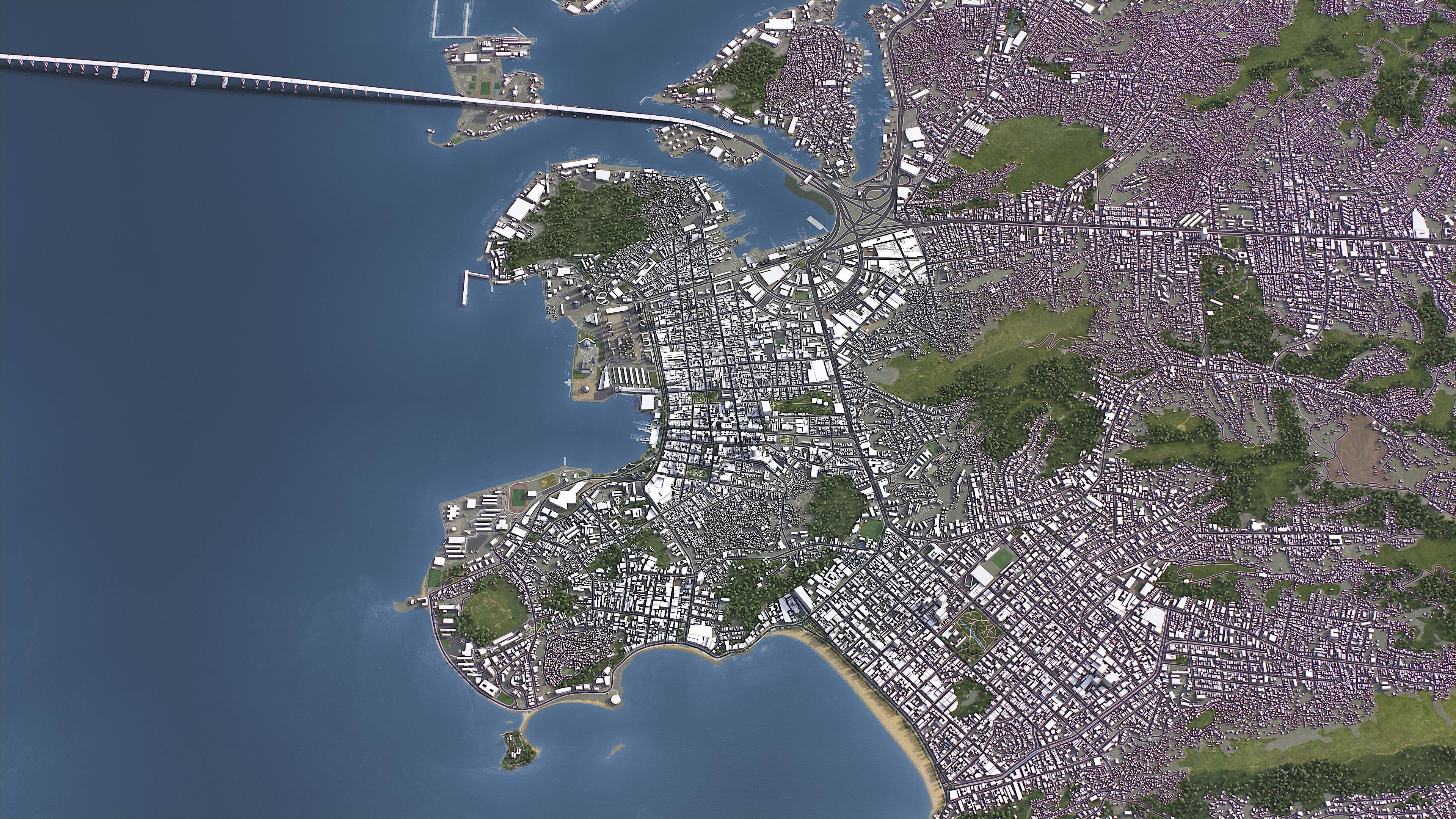 Niteroi - 3D City Model Low-poly 3D model_8