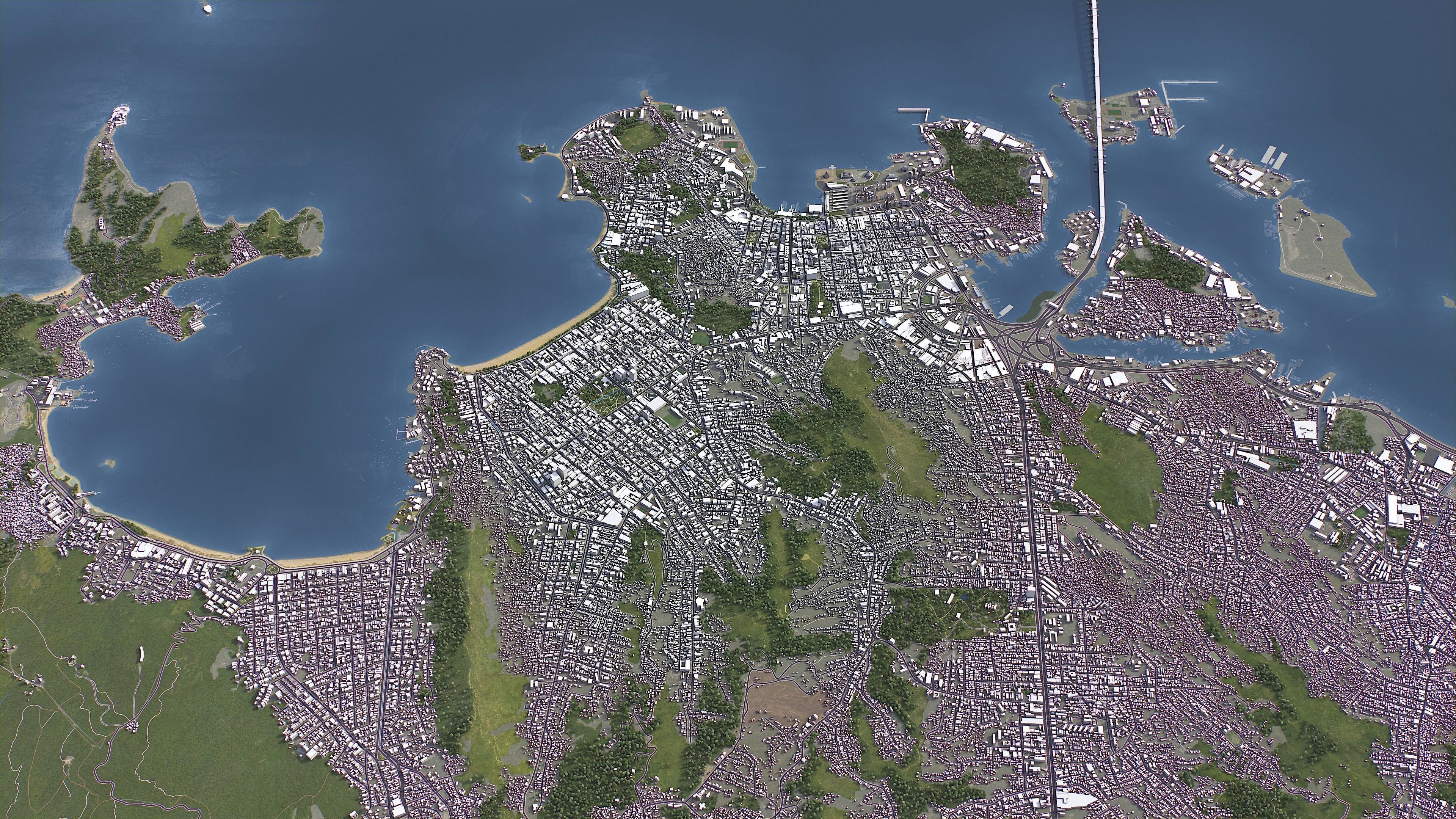 Niteroi - 3D City Model Low-poly 3D model_11