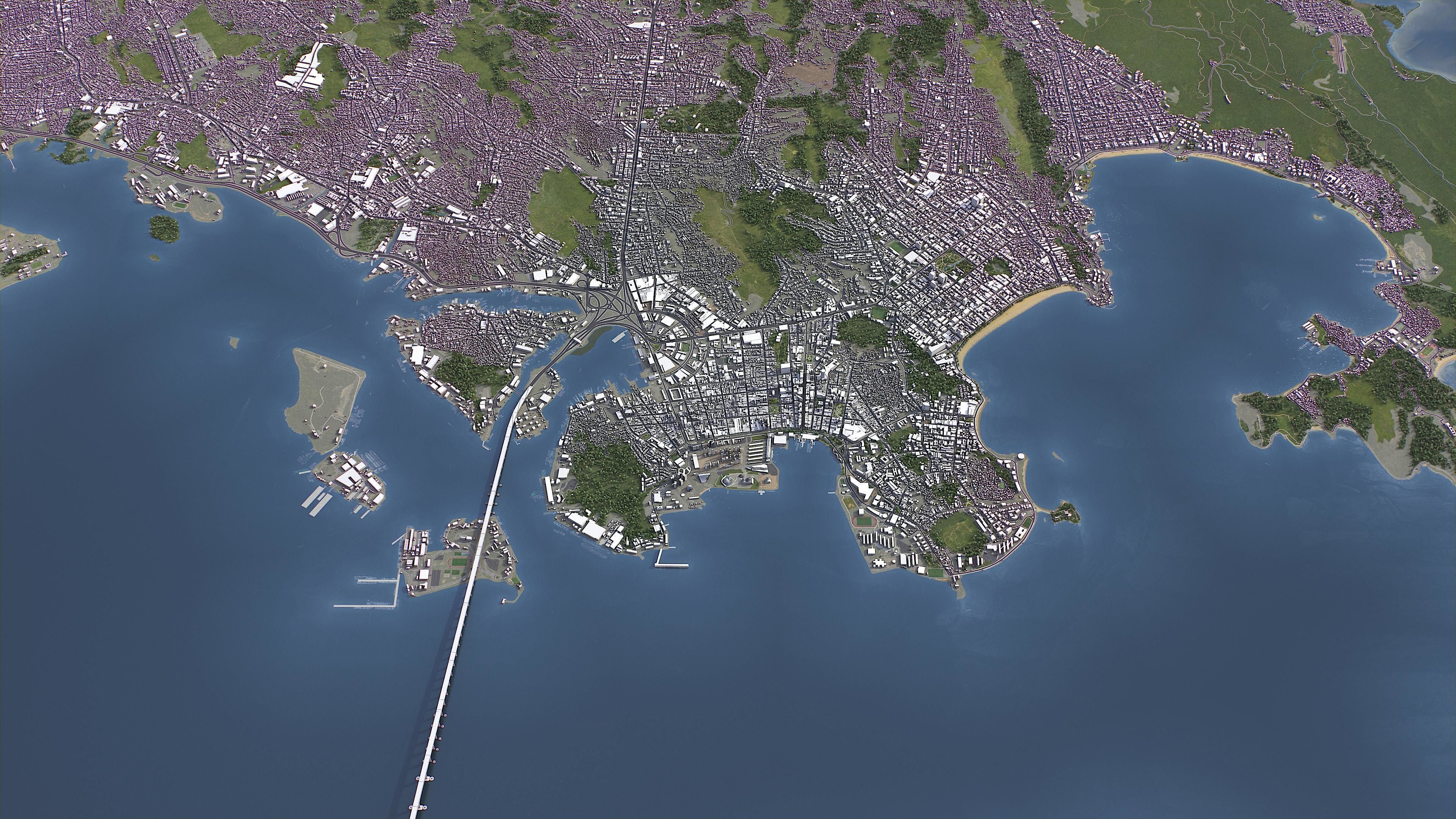 Niteroi - 3D City Model Low-poly 3D model_9