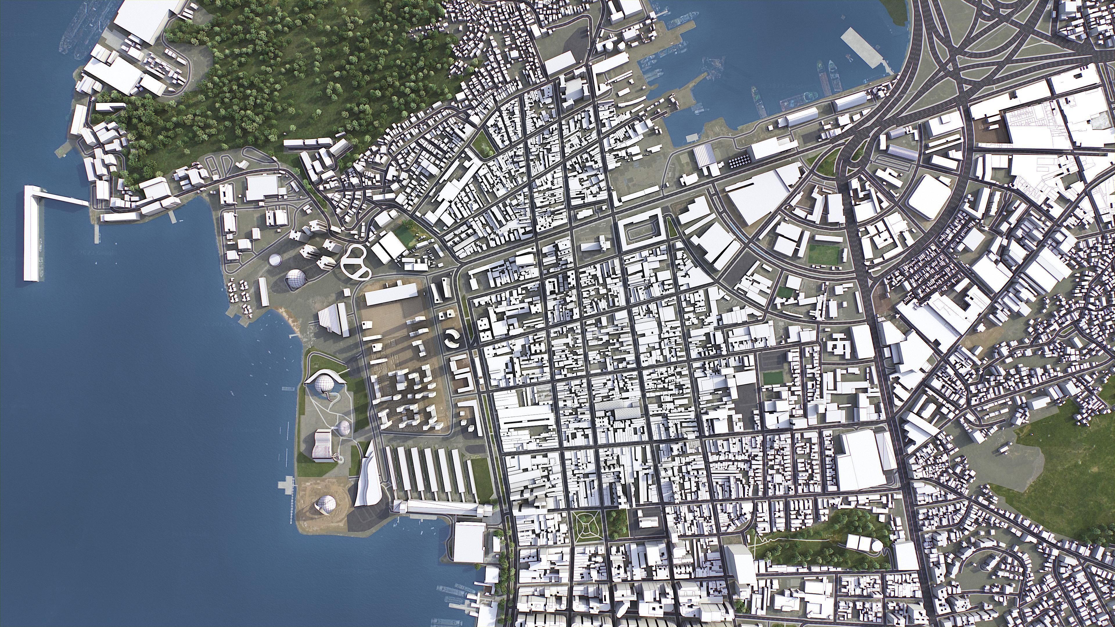 Niteroi - 3D City Model Low-poly 3D model_6