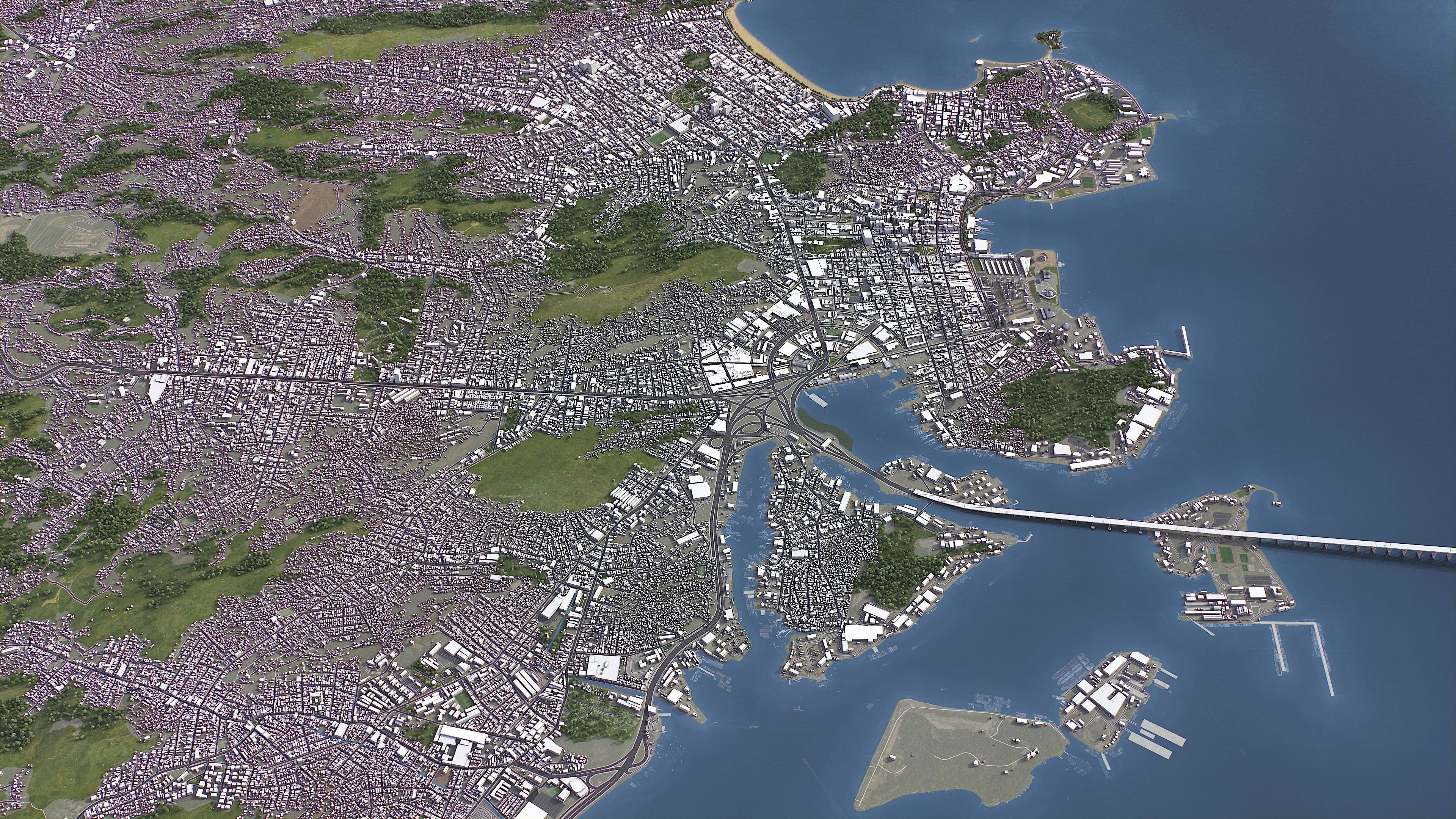 Niteroi - 3D City Model Low-poly 3D model_10