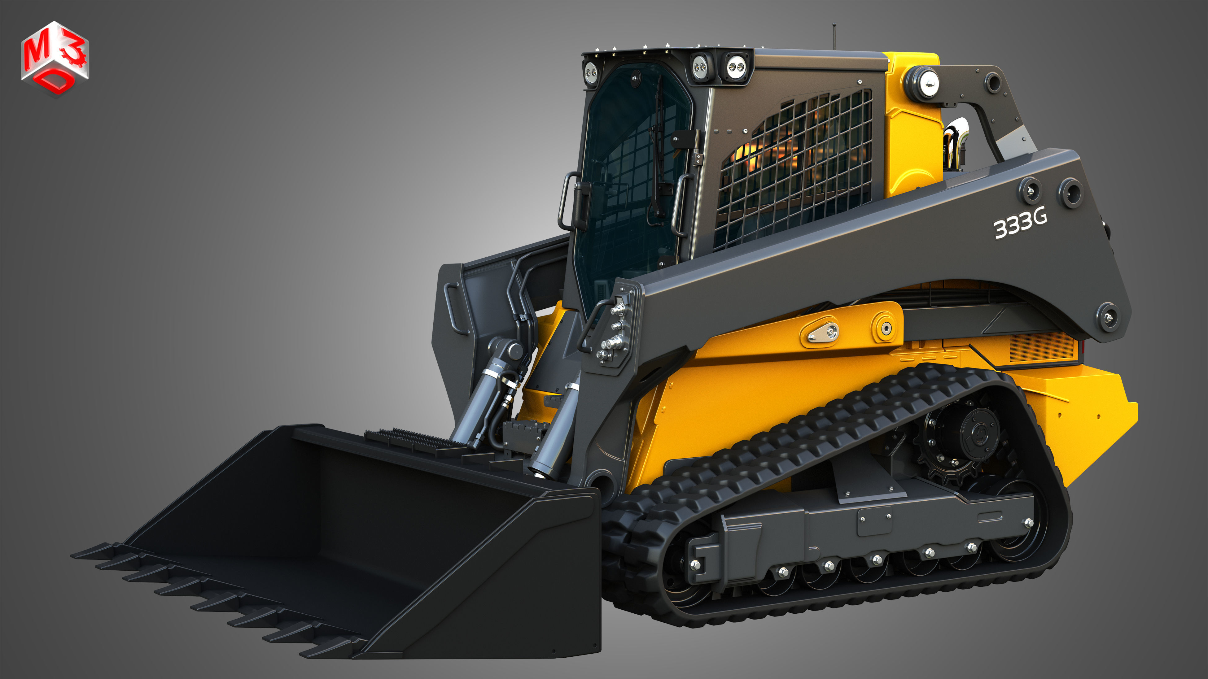 333G Compact Track Loader - Bucket 3D model_17