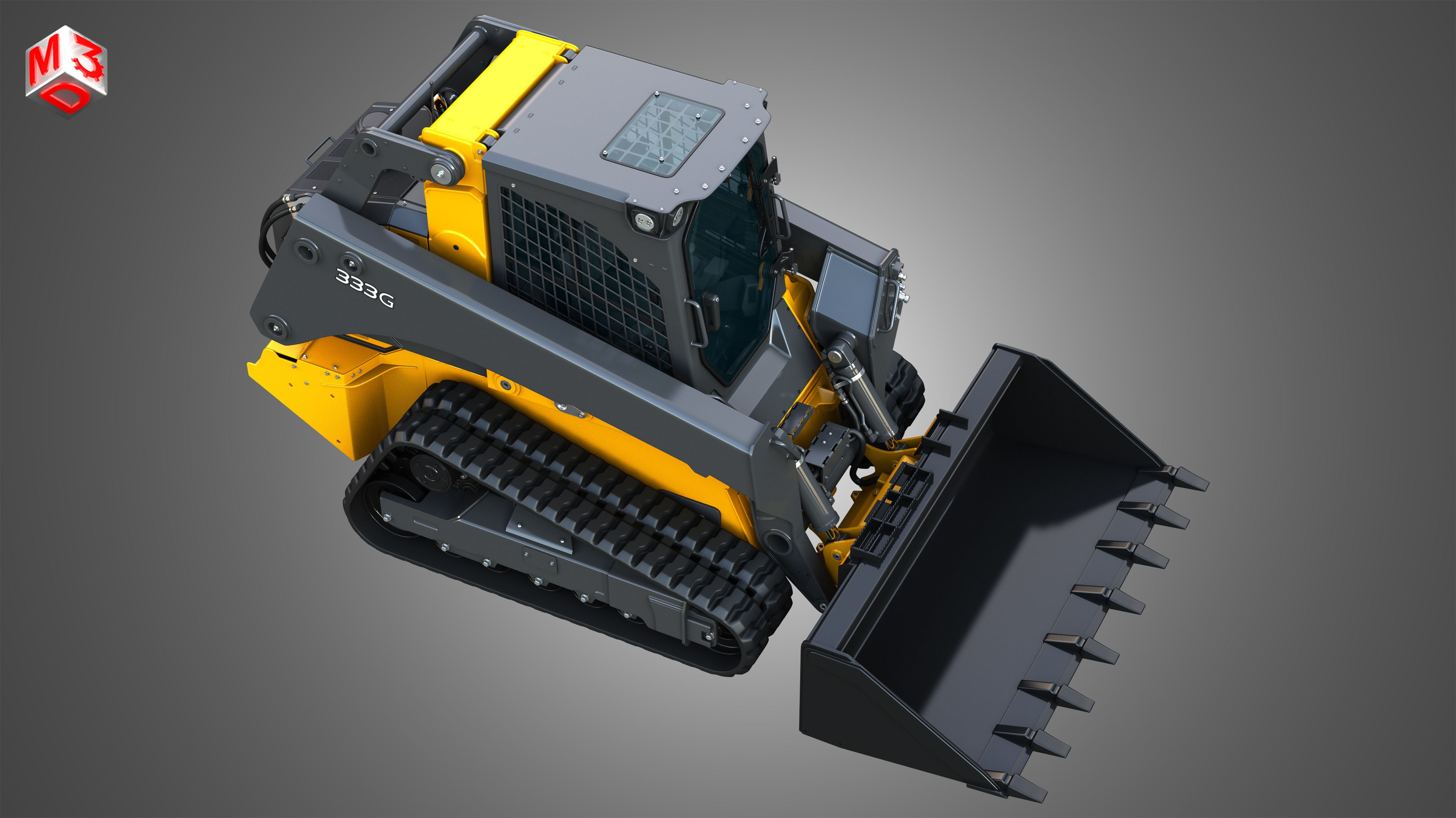 333G Compact Track Loader - Bucket 3D model_23