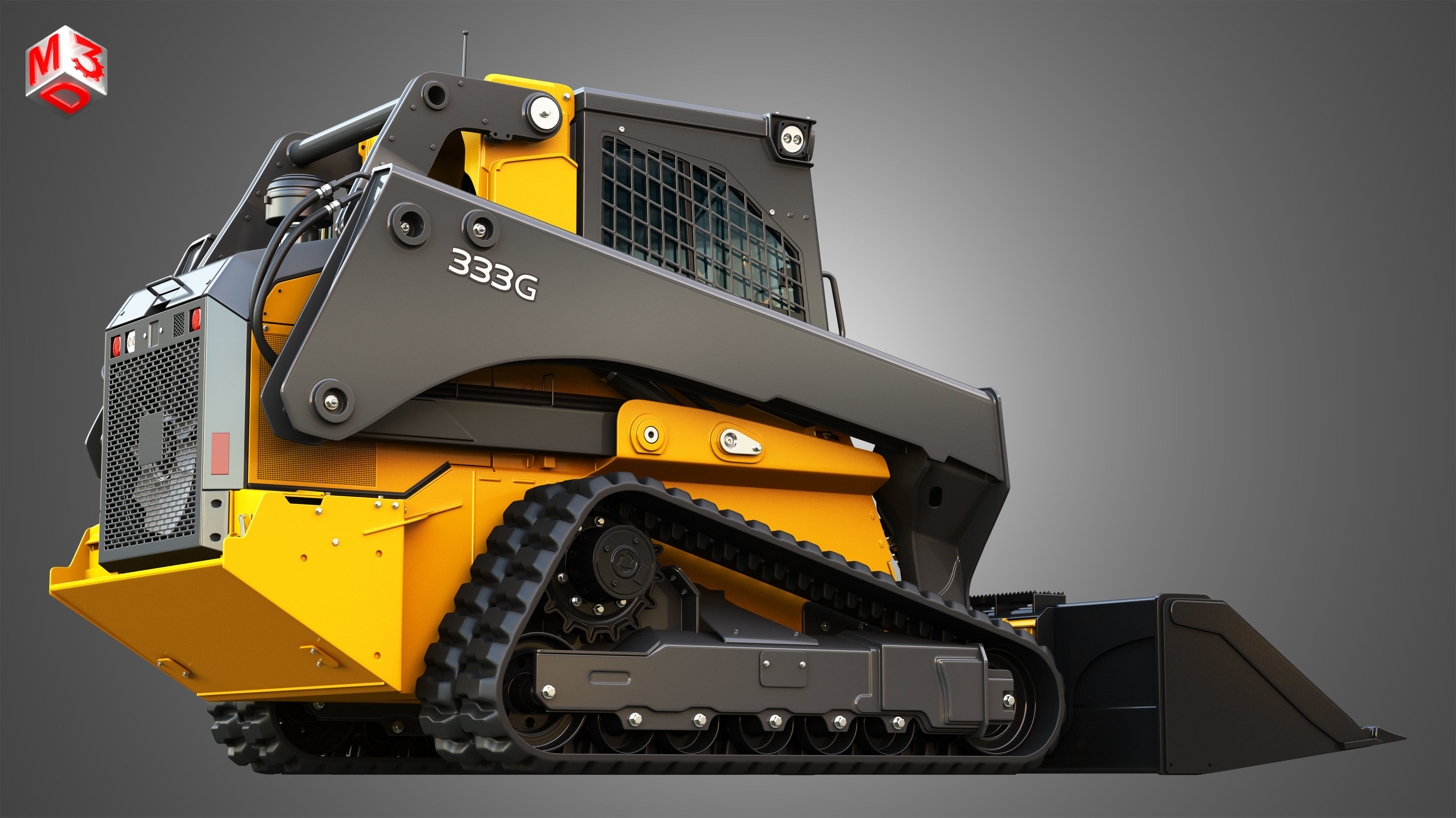333G Compact Track Loader - Bucket 3D model_10