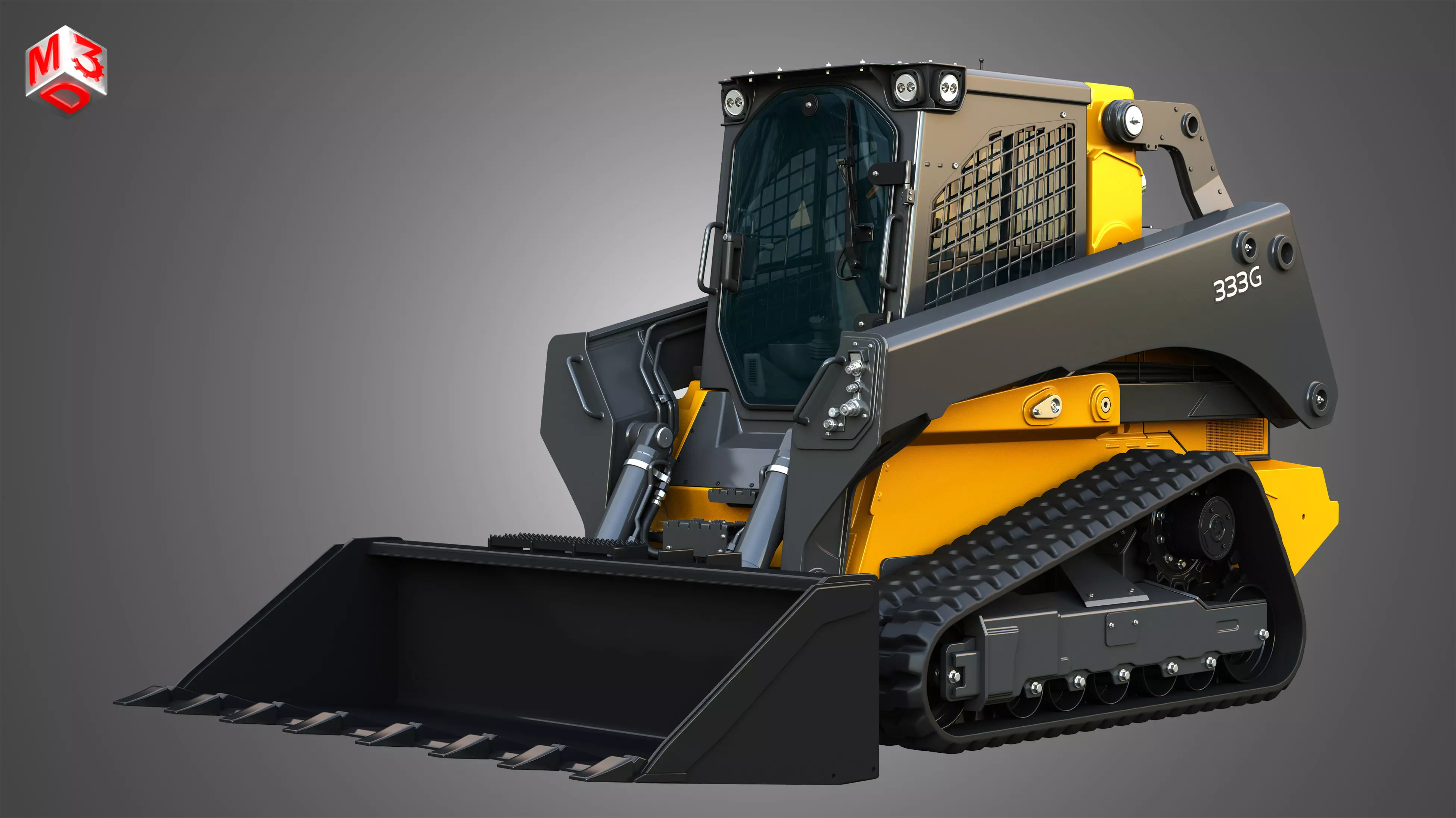 333G Compact Track Loader - Bucket 3D model_0