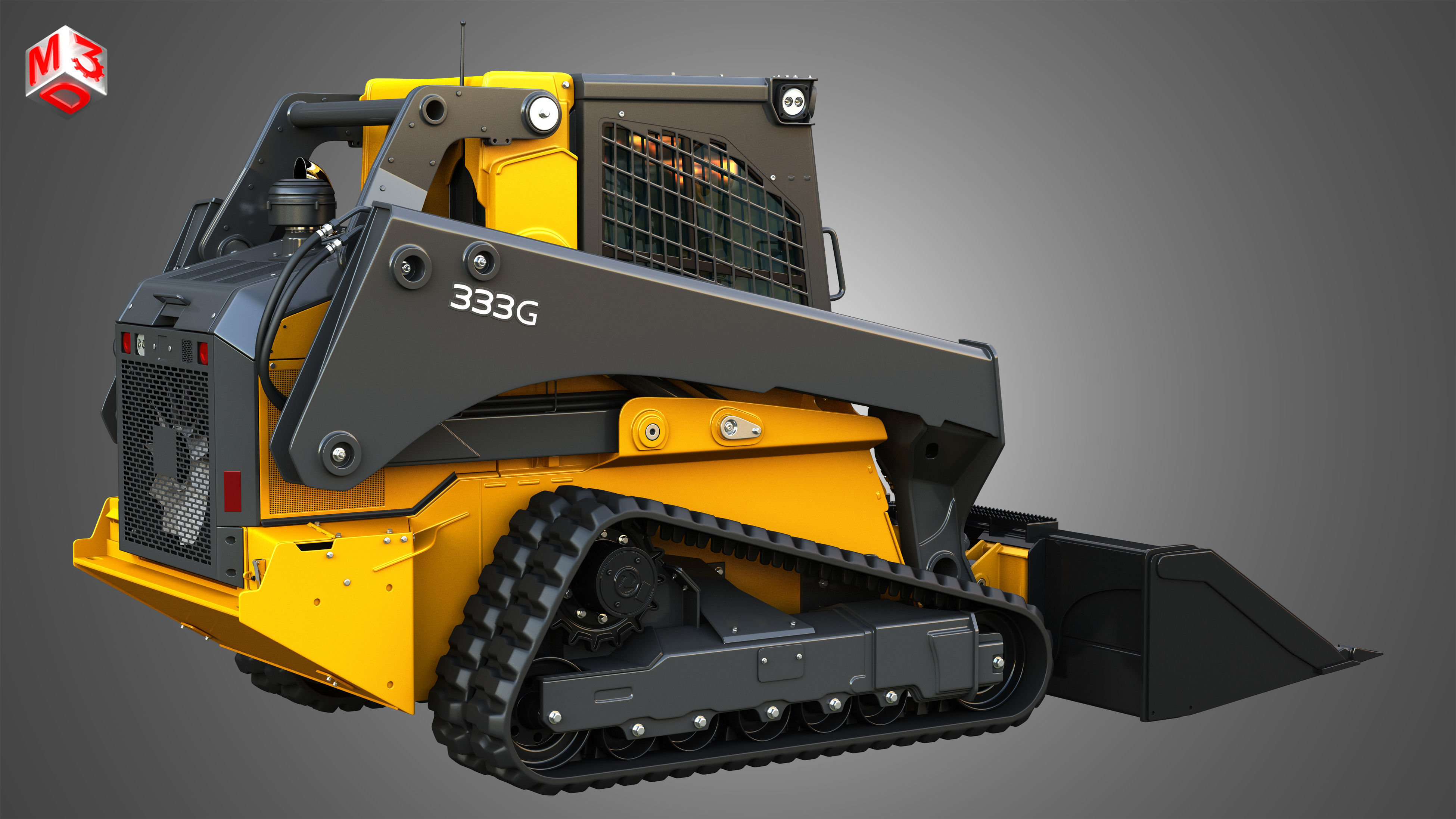 333G Compact Track Loader - Bucket 3D model_18