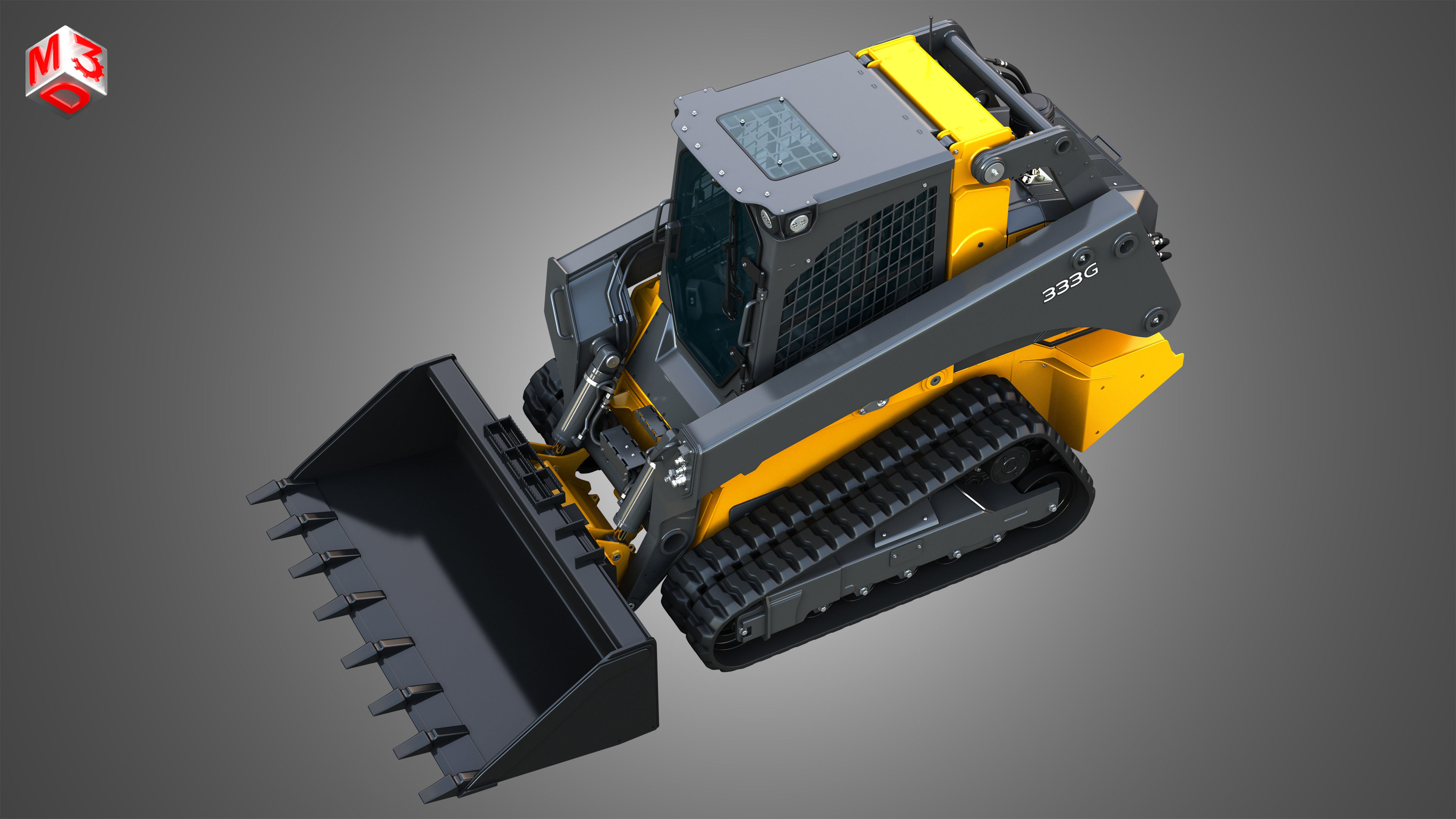 333G Compact Track Loader - Bucket 3D model_21