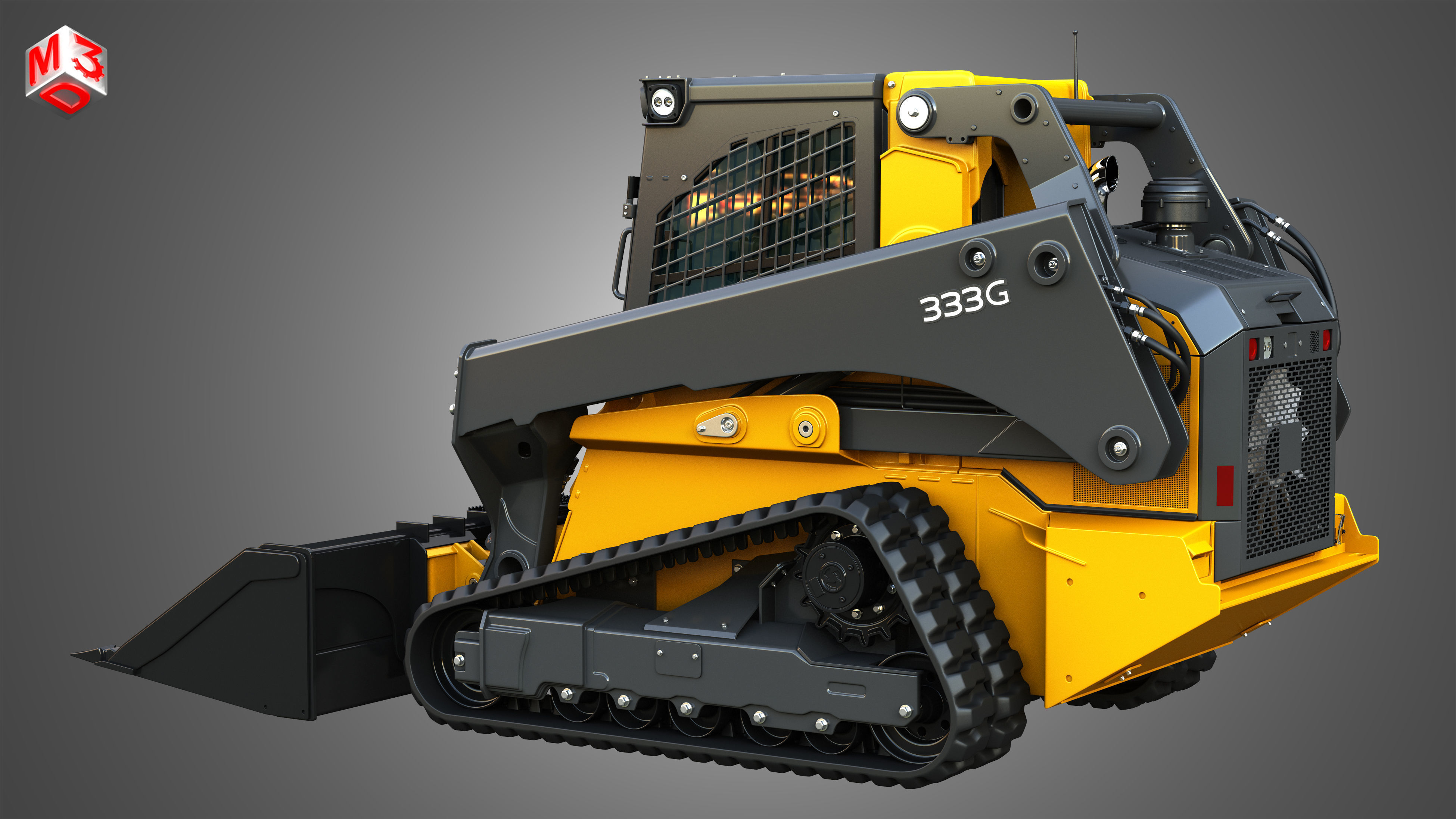 333G Compact Track Loader - Bucket 3D model_20