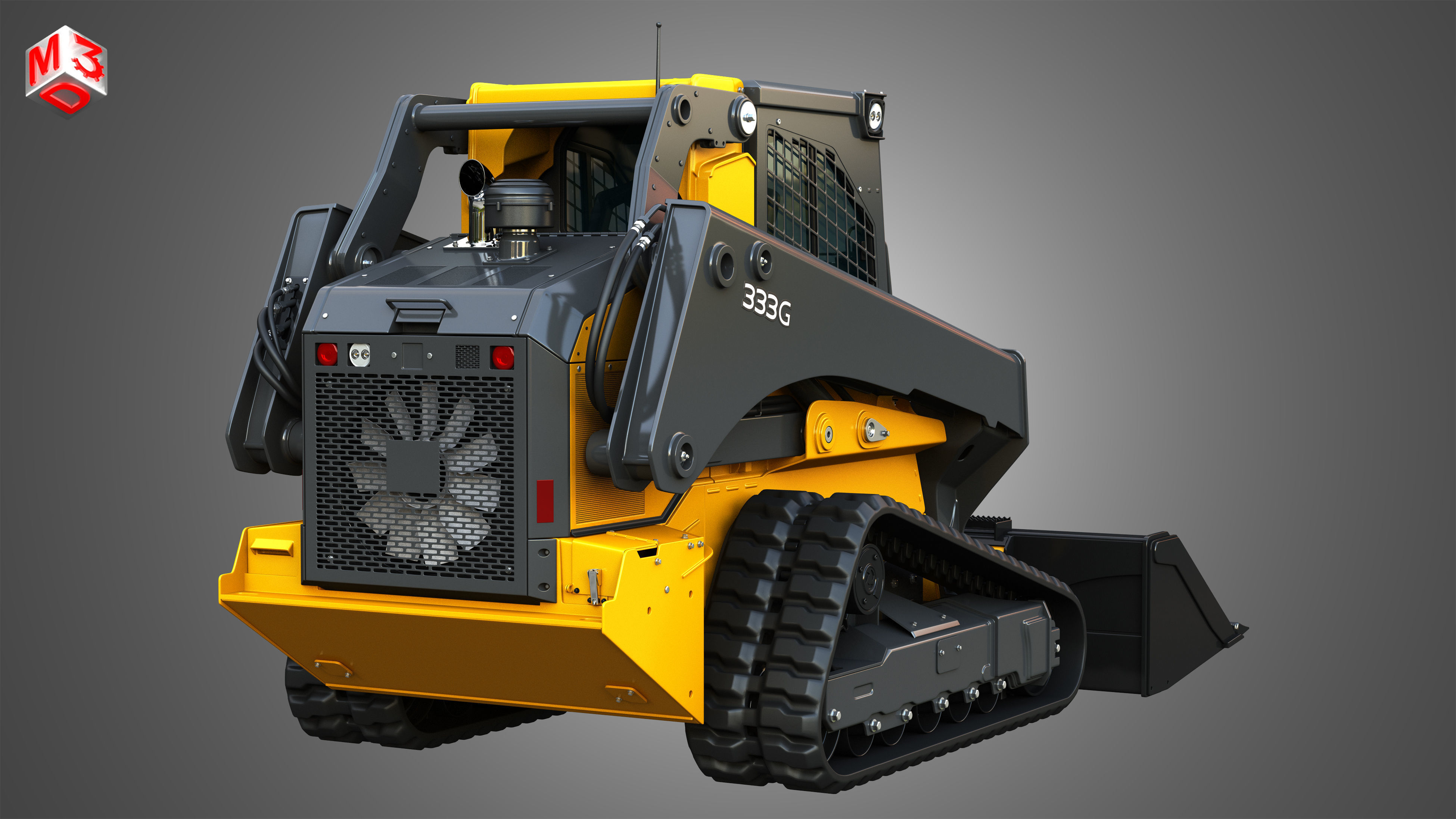 333G Compact Track Loader - Bucket 3D model_14