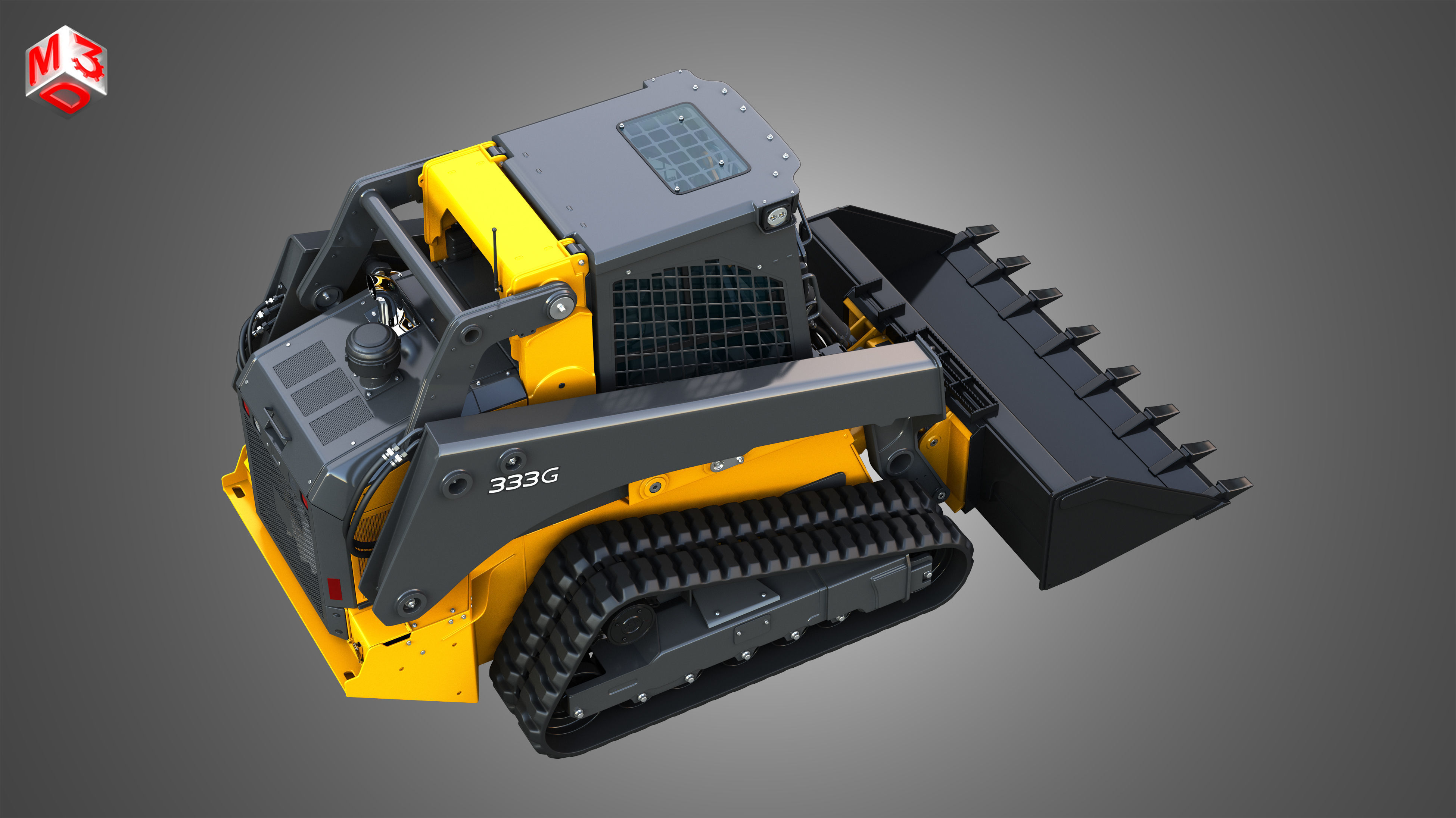 333G Compact Track Loader - Bucket 3D model_22
