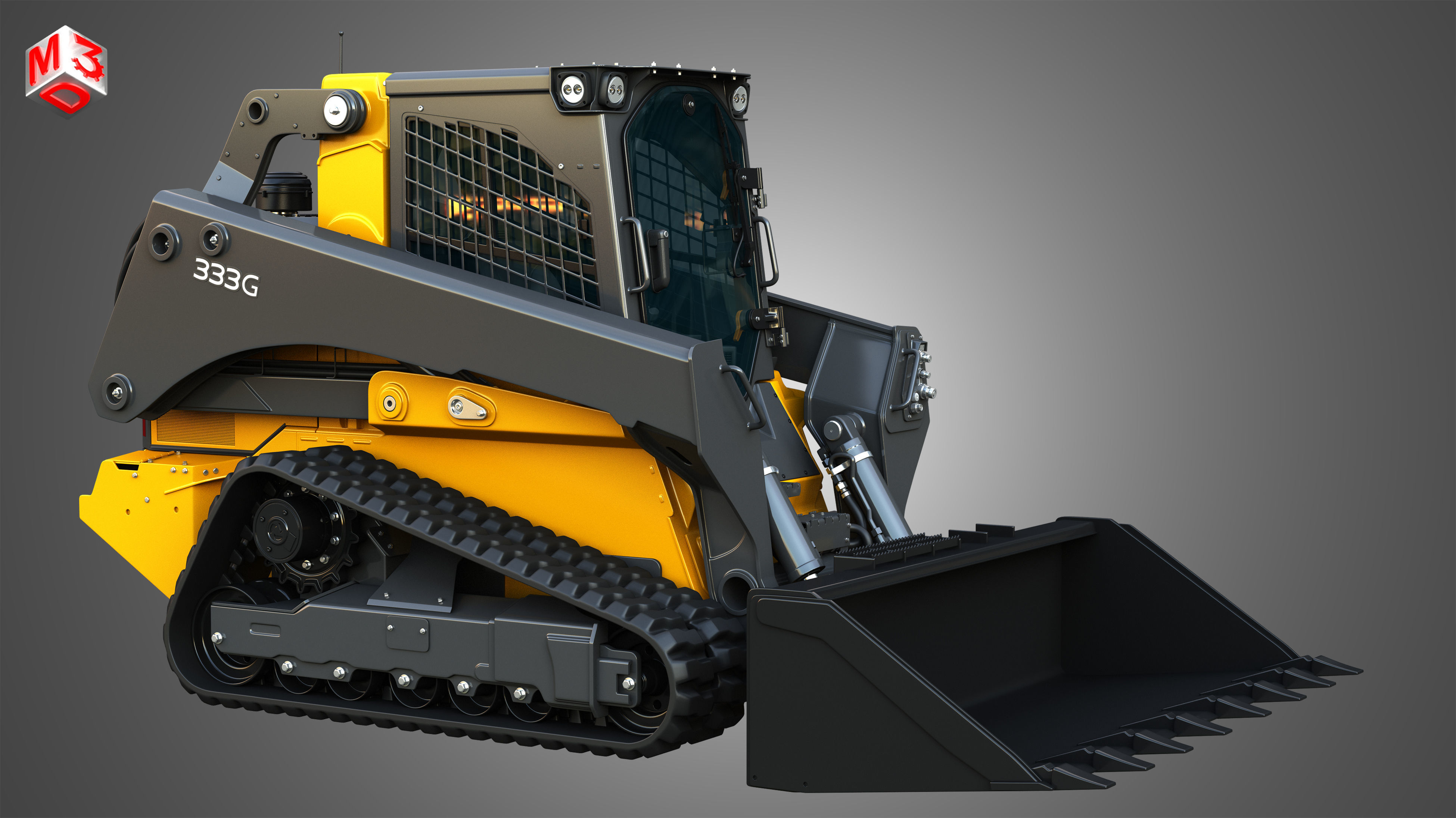 333G Compact Track Loader - Bucket 3D model_19