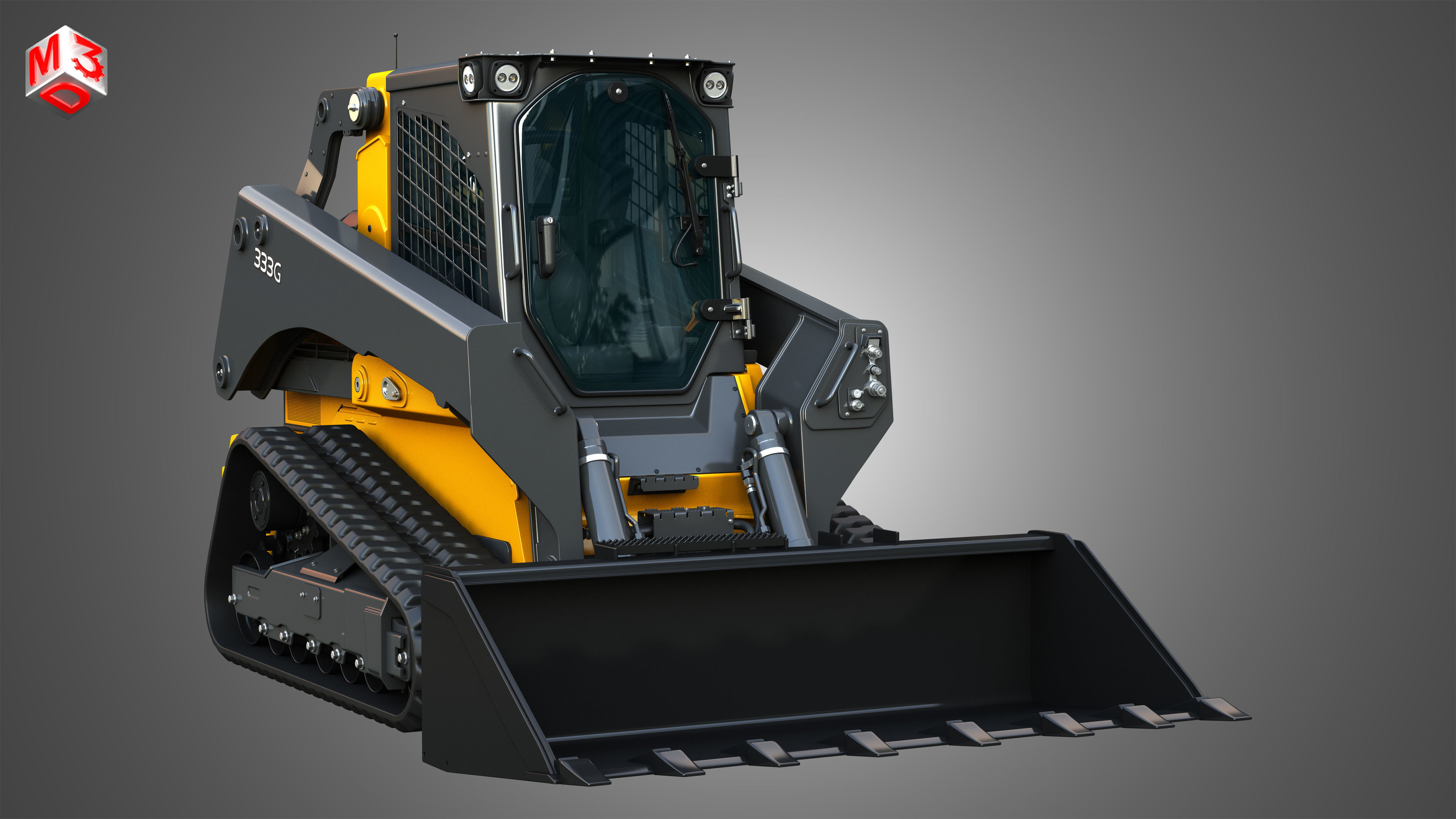 333G Compact Track Loader - Bucket 3D model_15