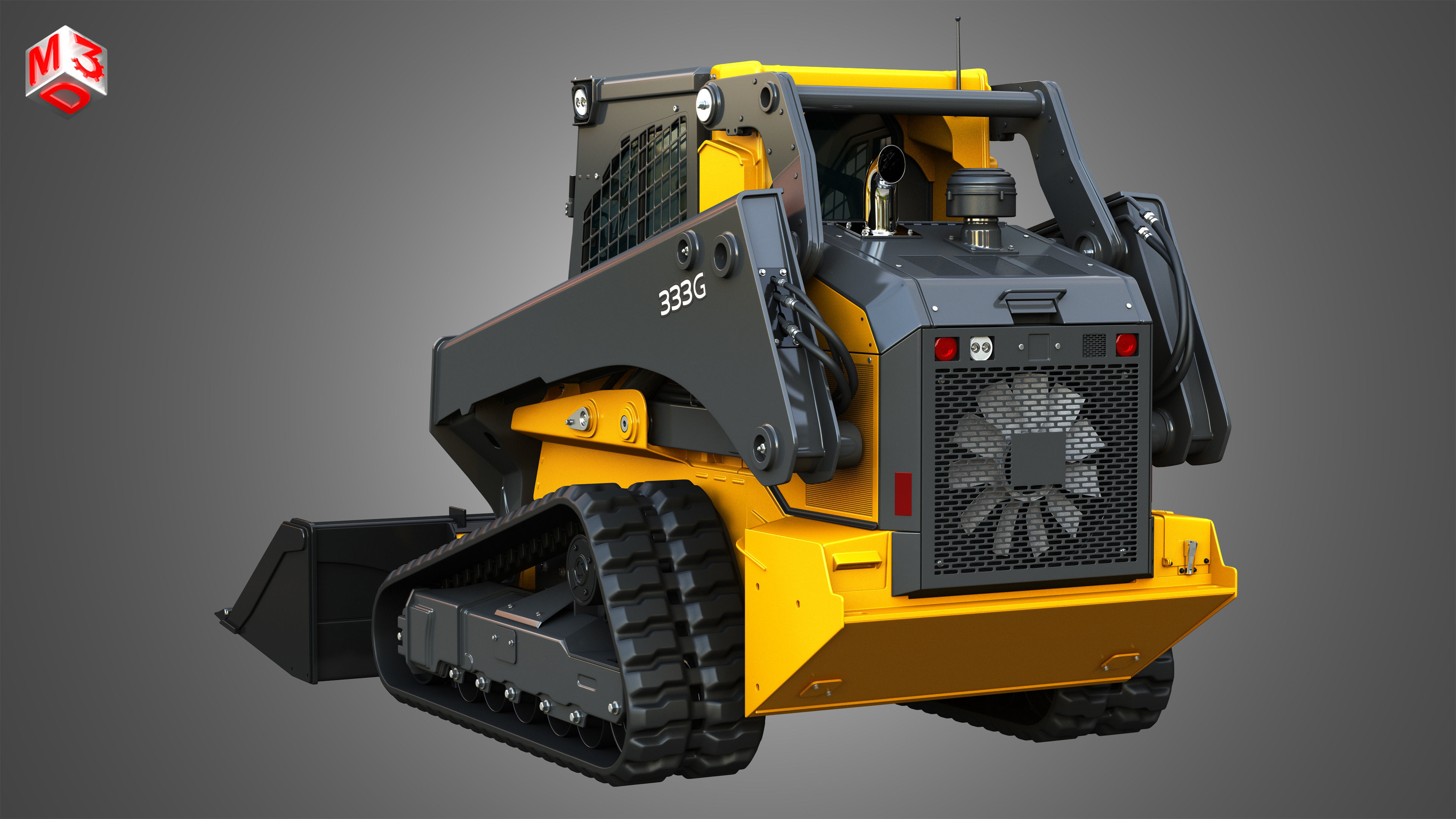 333G Compact Track Loader - Bucket 3D model_16