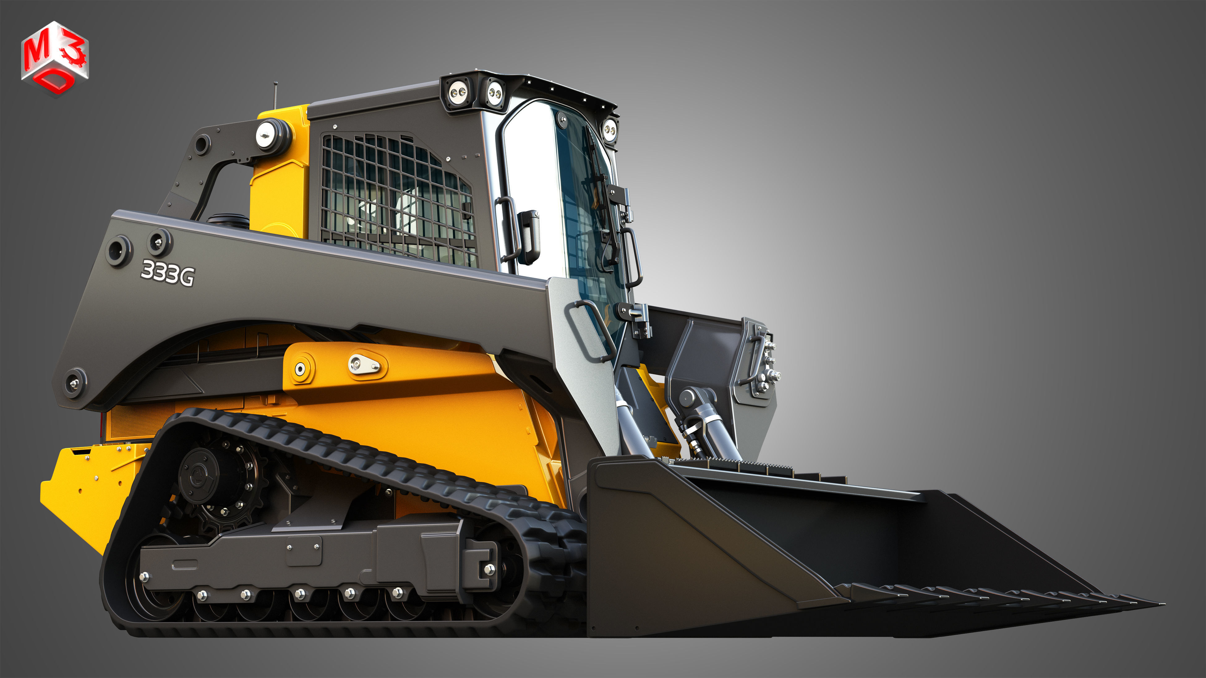 333G Compact Track Loader - Bucket 3D model_11
