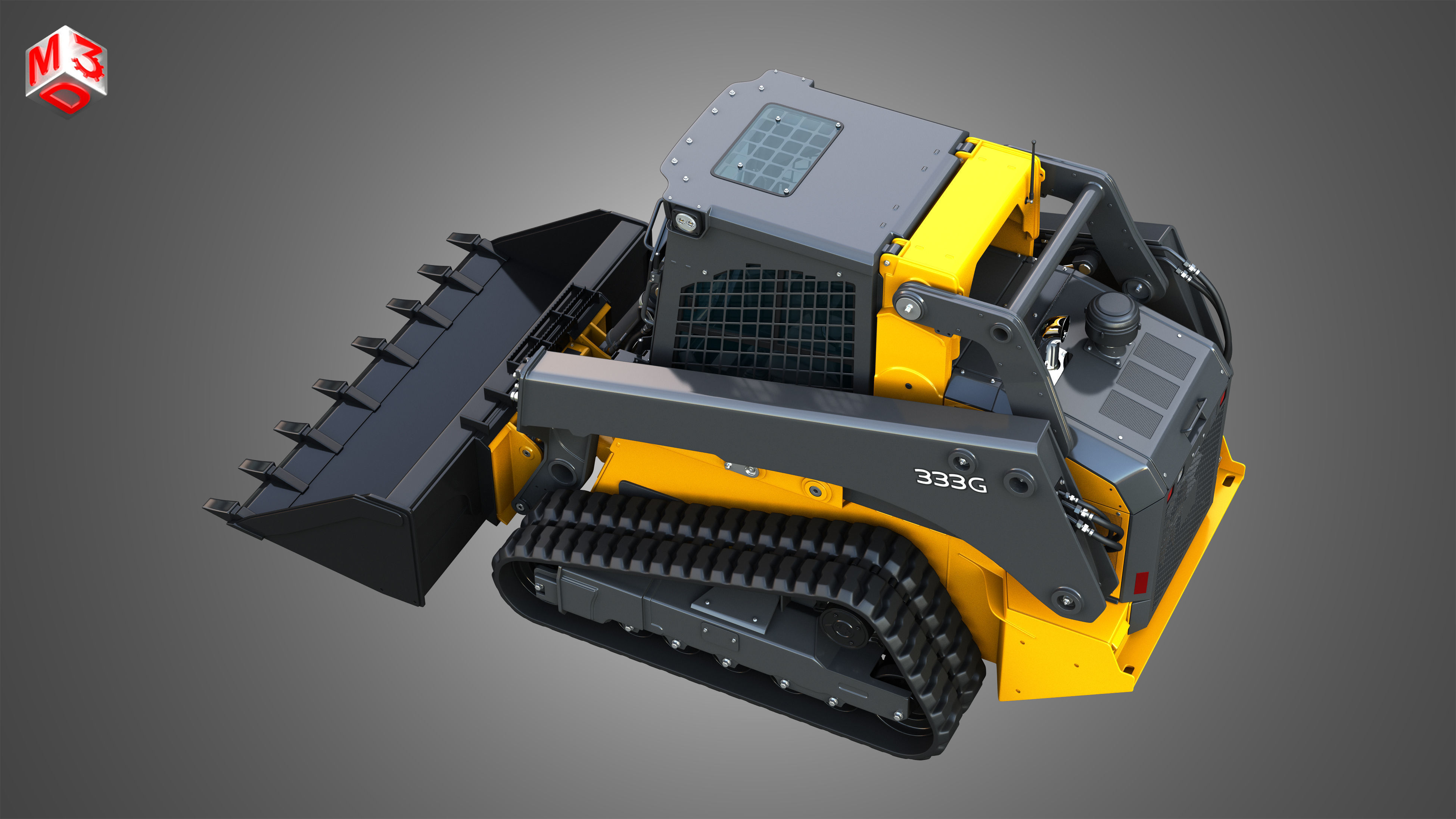 333G Compact Track Loader - Bucket 3D model_24