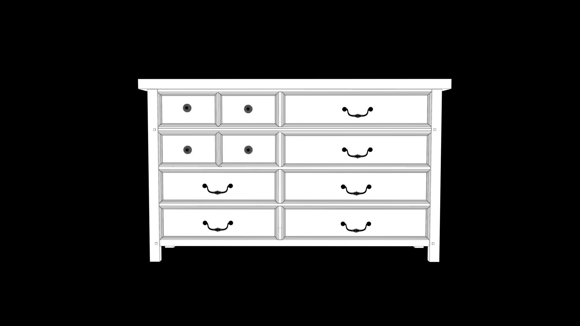 Dressing table 3D model_6