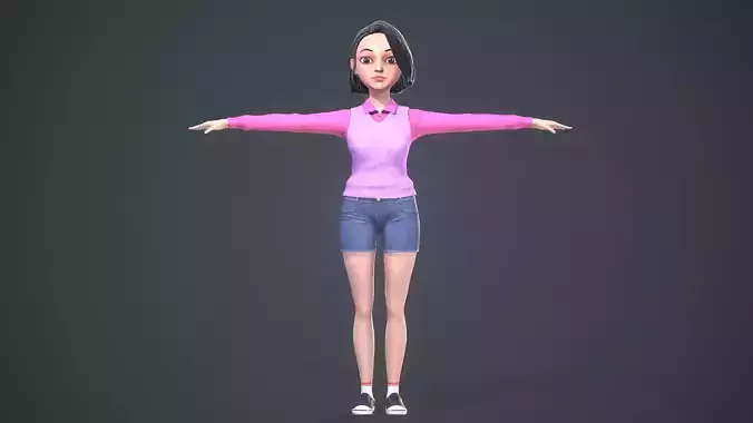 Stylized Girl - Rigged