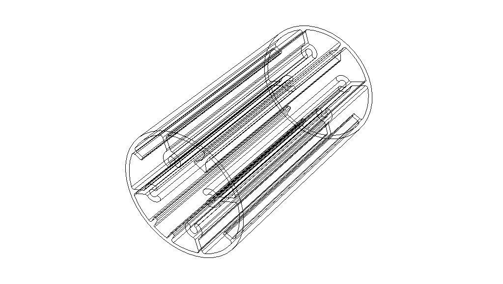 Aluminum Extruded Round Tube for Jigs Low-poly 3D model_28