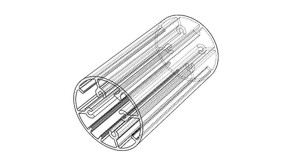 Aluminum Extruded Round Tube for Jigs Low-poly 3D model_27