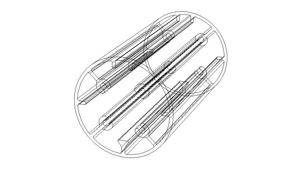 Aluminum Extruded Round Tube for Jigs Low-poly 3D model_4