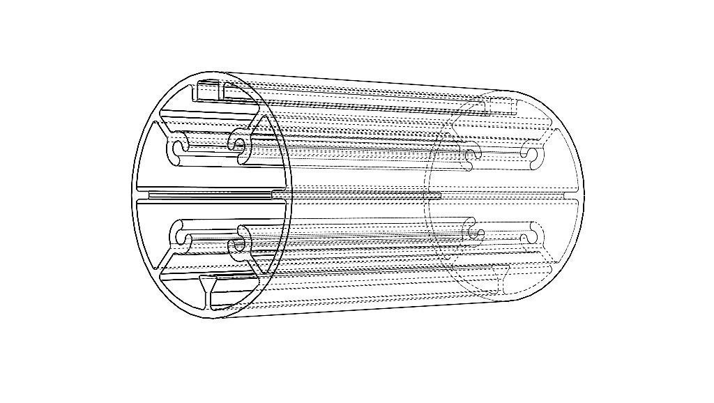 Aluminum Extruded Round Tube for Jigs Low-poly 3D model_31