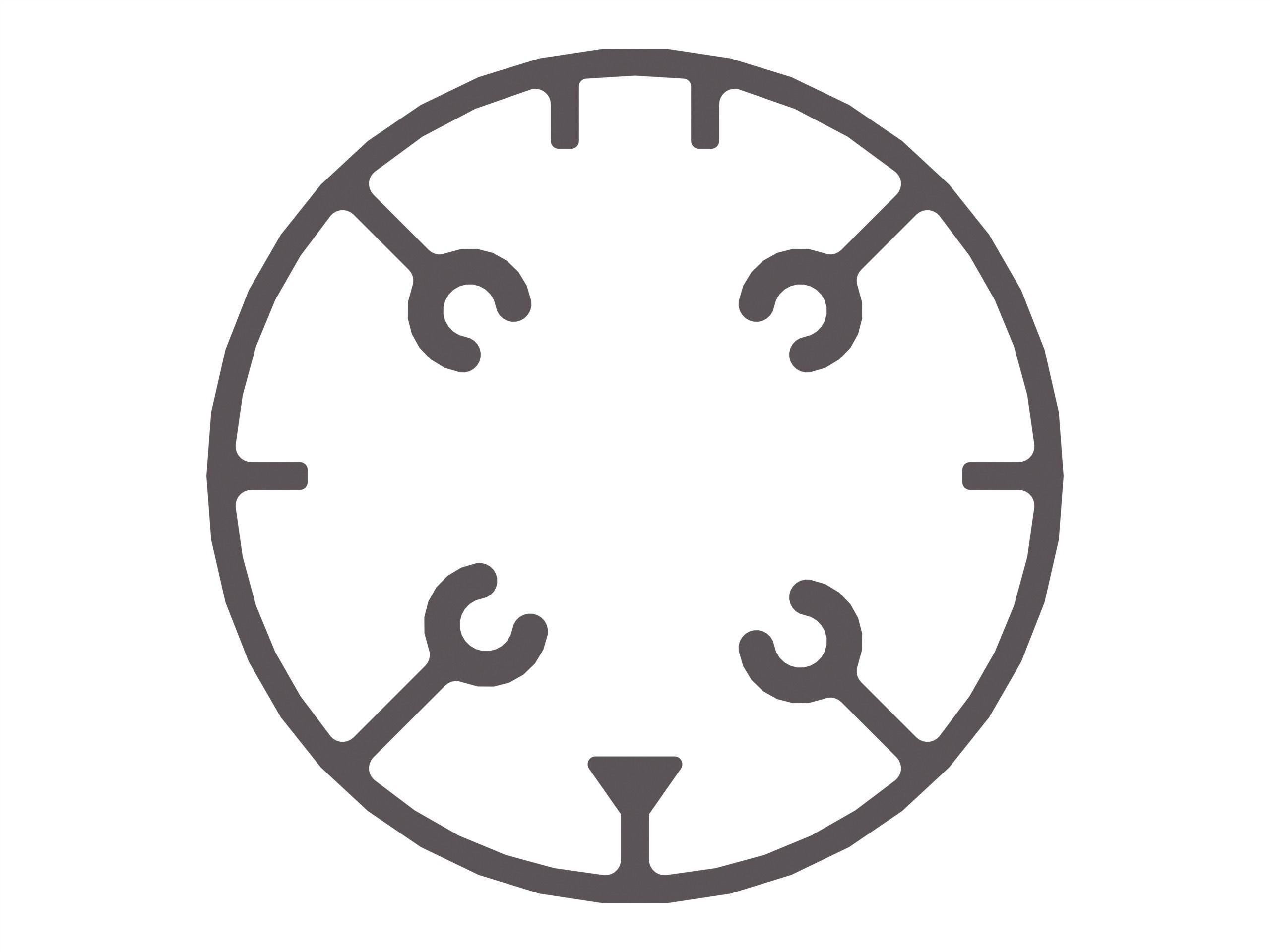 Aluminum Extruded Round Tube for Jigs Low-poly 3D model_1