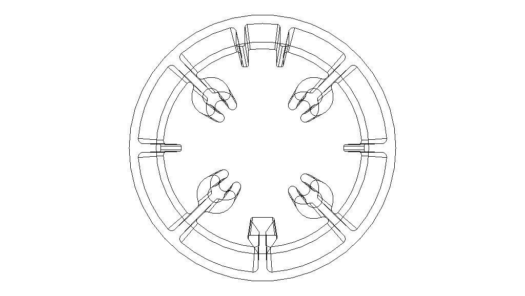 Aluminum Extruded Round Tube for Jigs Low-poly 3D model_8
