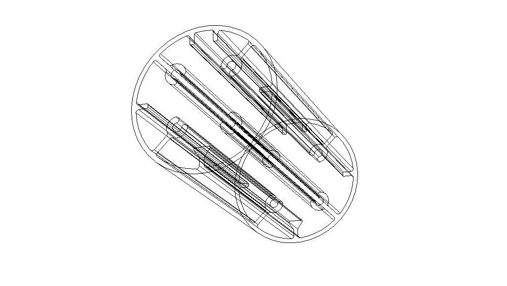 Aluminum Extruded Round Tube for Jigs Low-poly 3D model_36