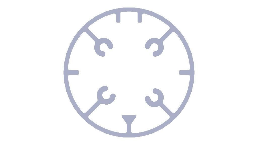 Aluminum Extruded Round Tube for Jigs Low-poly 3D model_13