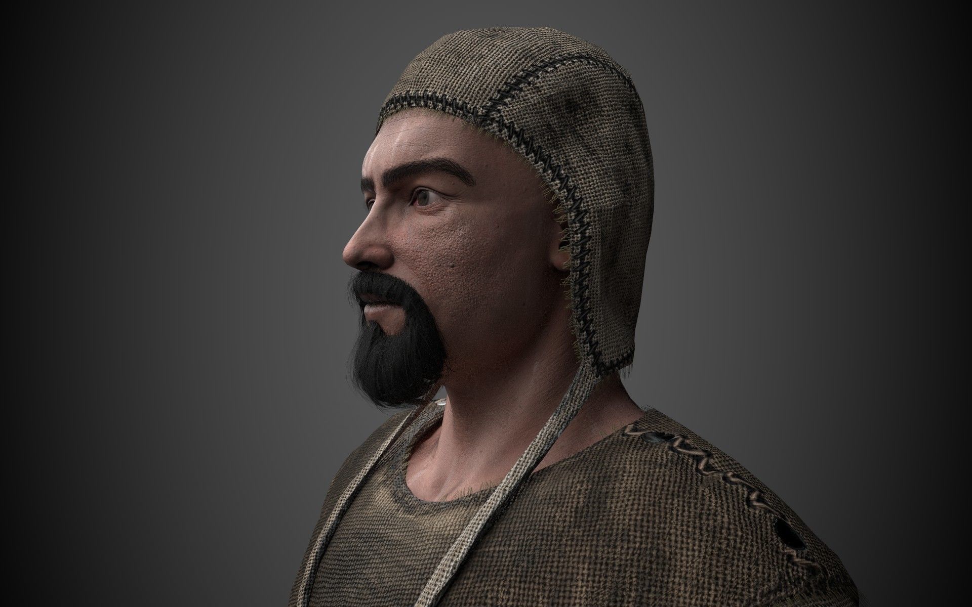 Farmer 2 Low-poly 3D model_3