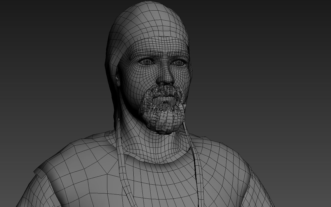 Farmer 2 Low-poly 3D model_6