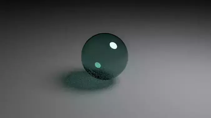 glass 3d ball