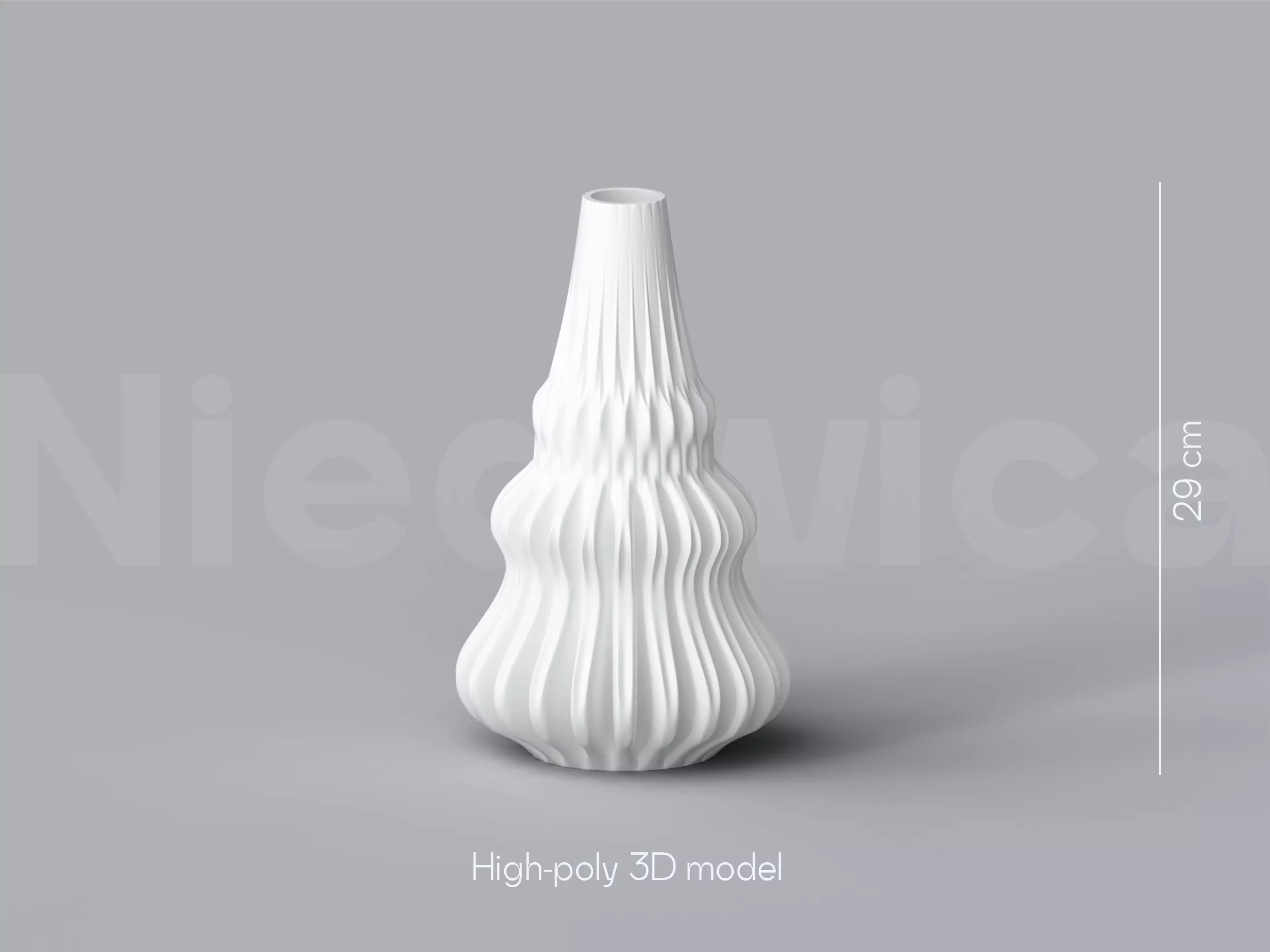 NIEDWICA VASE C-1 3D PRINTING VASE 3D MODEL STL FILE 3D print model_0