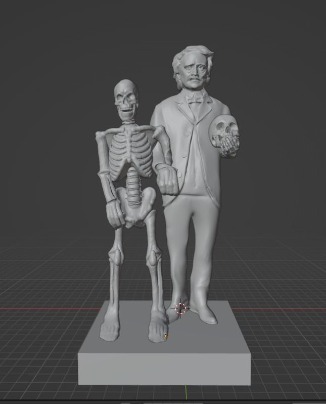 Edgar Allan Poe 3D print model_11