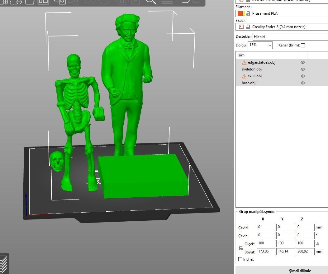 Edgar Allan Poe 3D print model_14