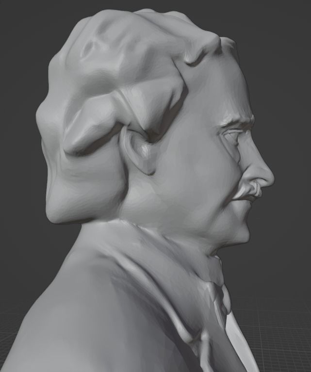 Edgar Allan Poe 3D print model_5