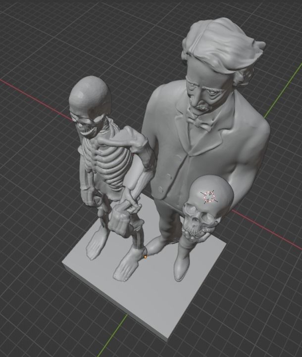 Edgar Allan Poe 3D print model_20
