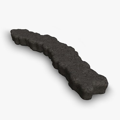Rock Walkway 3 - Base Free low-poly 3D model