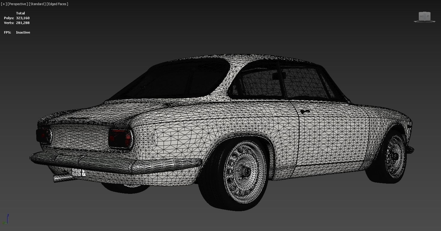  Alfa Romeo Giulia Sprint GTA Stradale 1965 Free low-poly 3D model_23