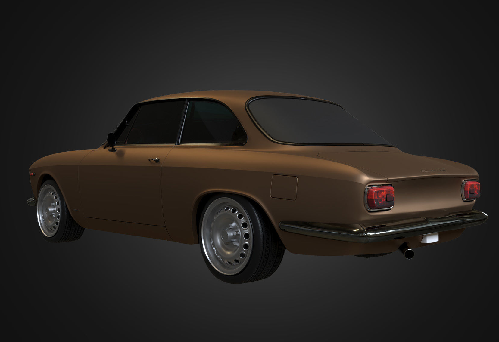  Alfa Romeo Giulia Sprint GTA Stradale 1965 Free low-poly 3D model_12