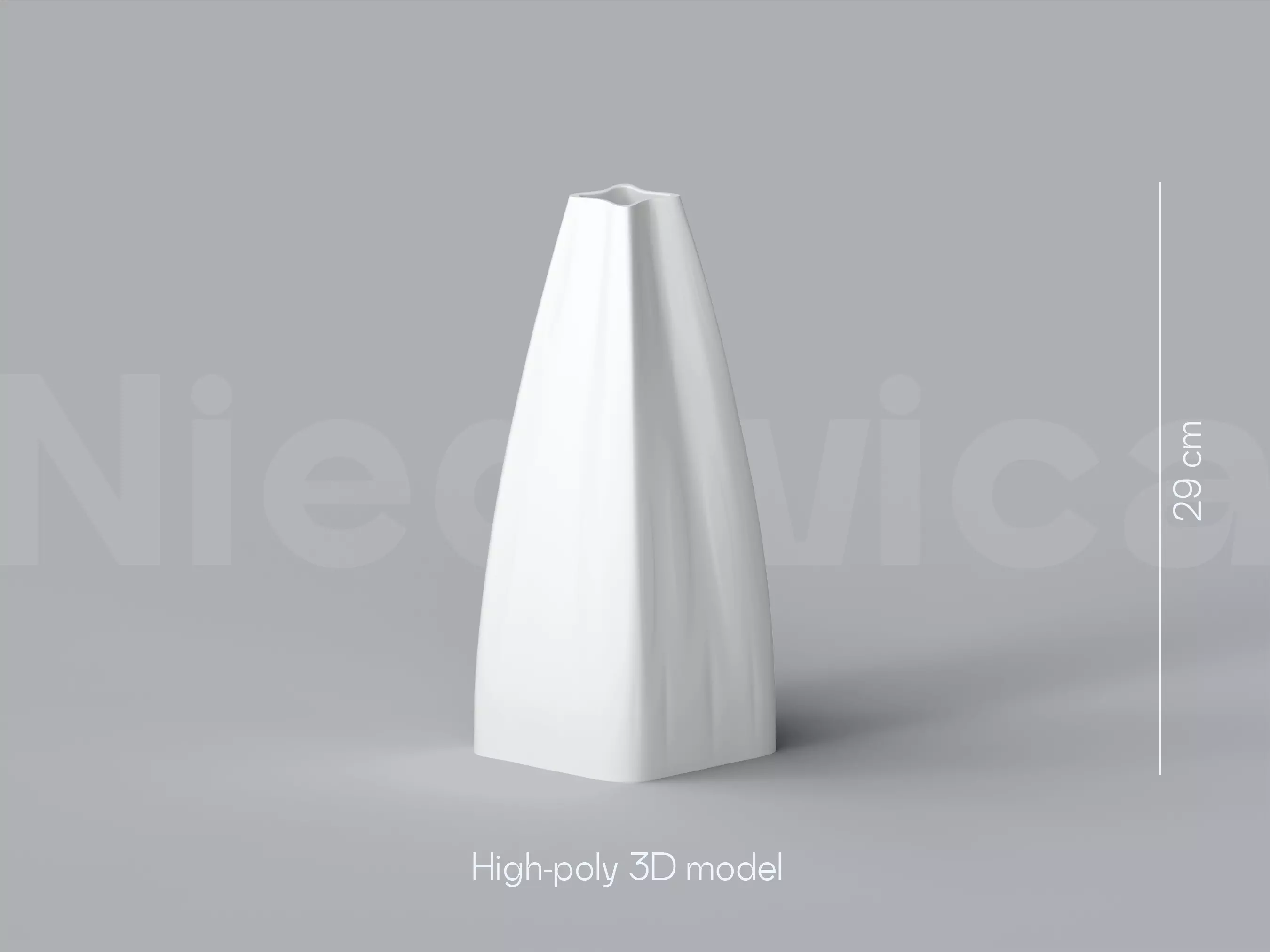 NIEDWICA VASE C-7 3D PRINTING VASE 3D MODEL STL FILE 3D print model_0