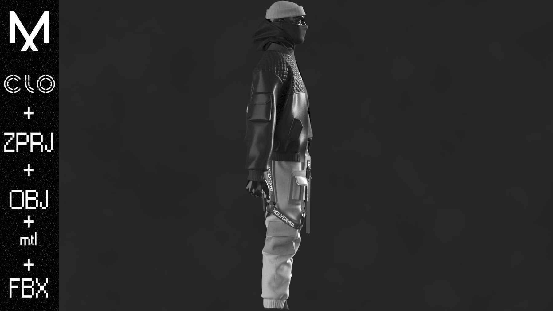 OUTFIT MALE  OBJ mtl FBX ZPRJ 3D model_7